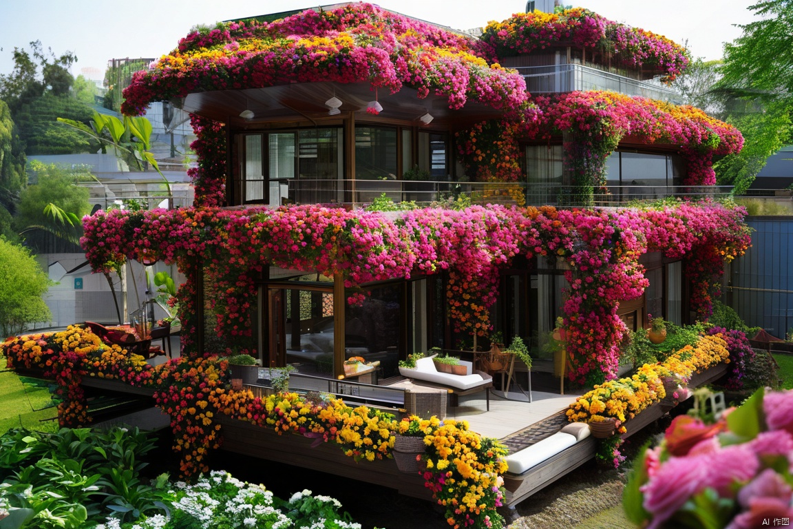 best quality, flower building