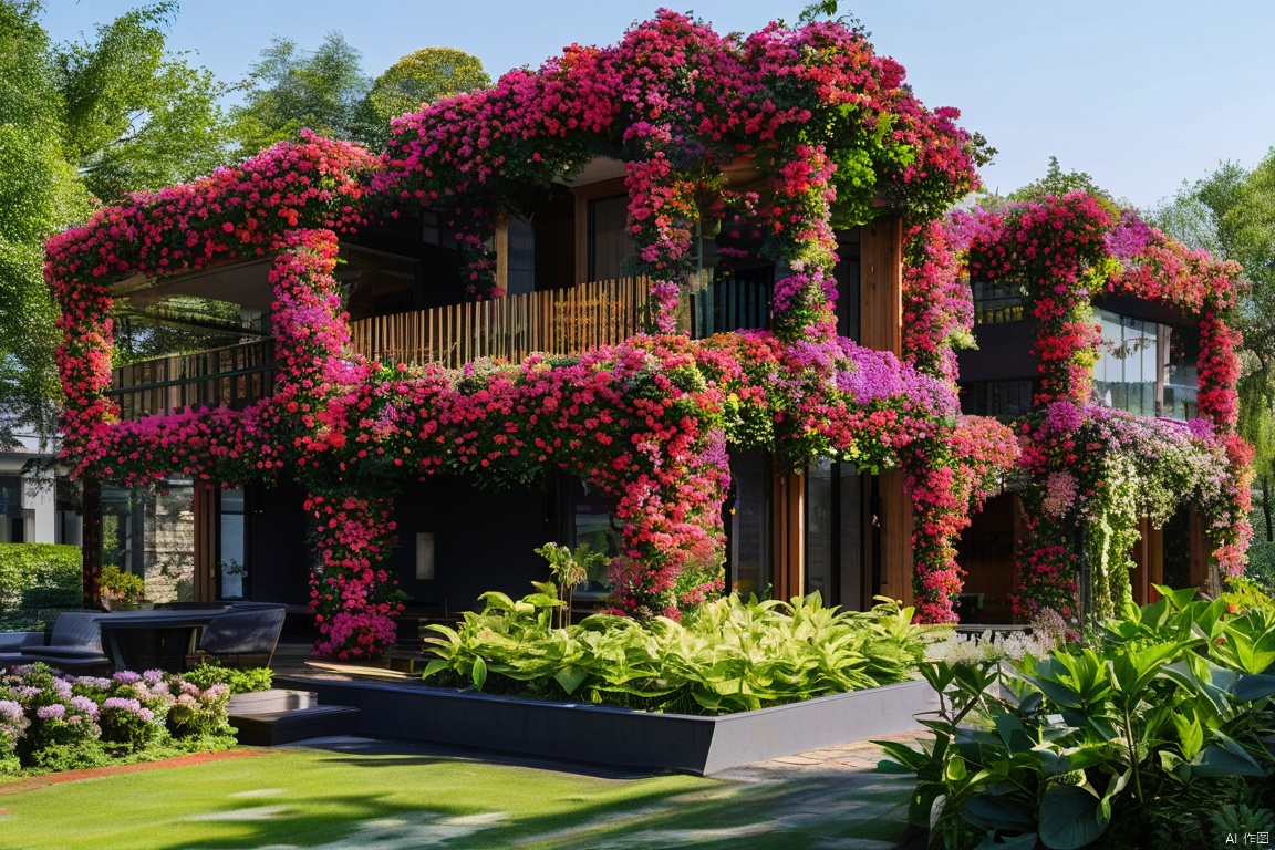 best quality, flower building