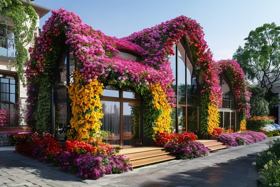 best quality, flower building