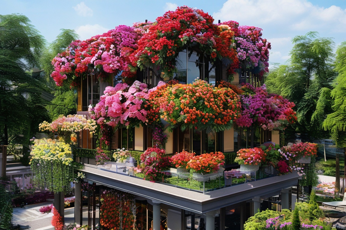 best quality, flower building