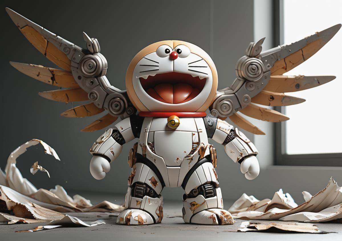doremon,  mesha suit,  torn cloth by World Ai on Tensor.Art