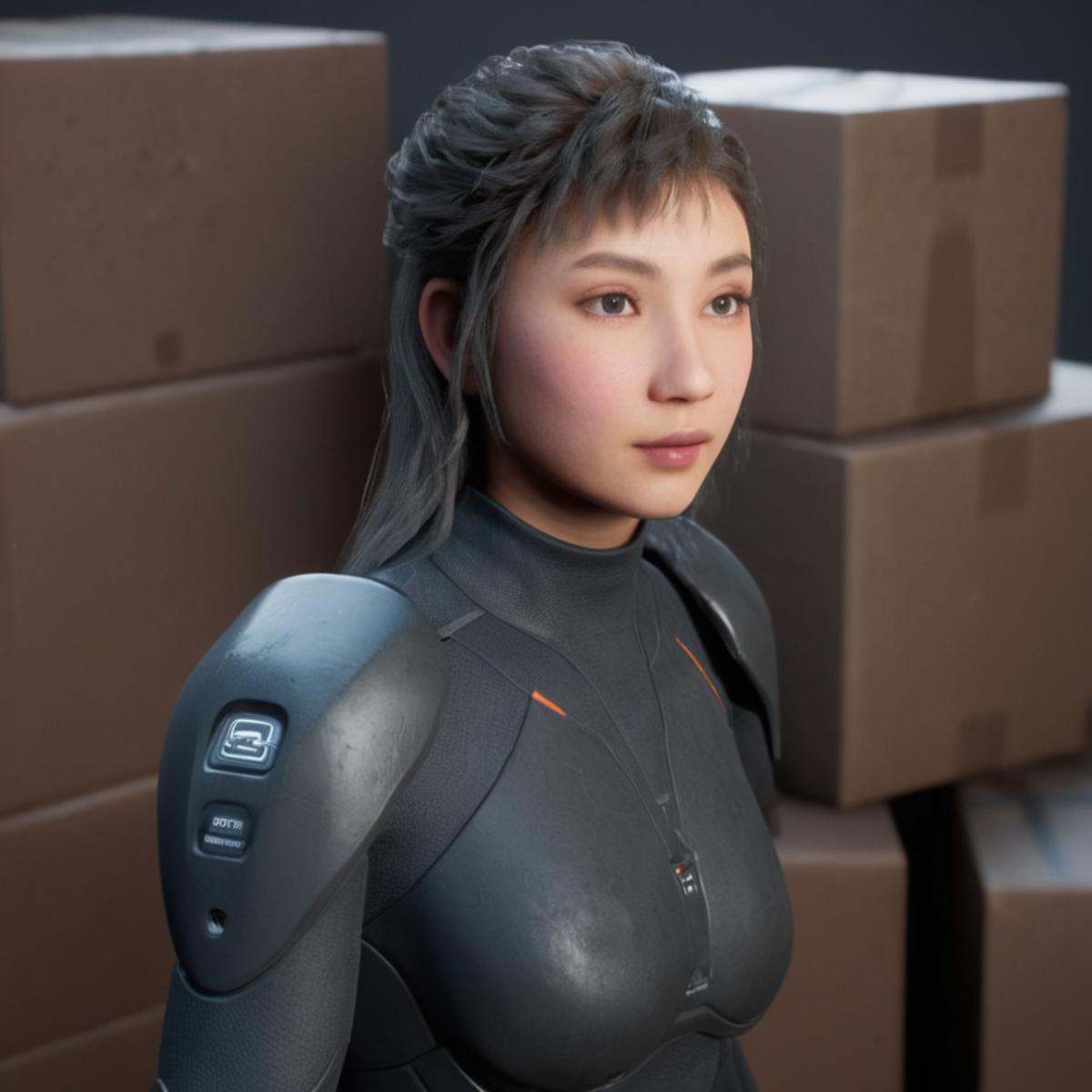 cinematic film still of An Unreal Engine image of a video game machine with a bunch of boxes,  no humans,  box on Tensor.Art