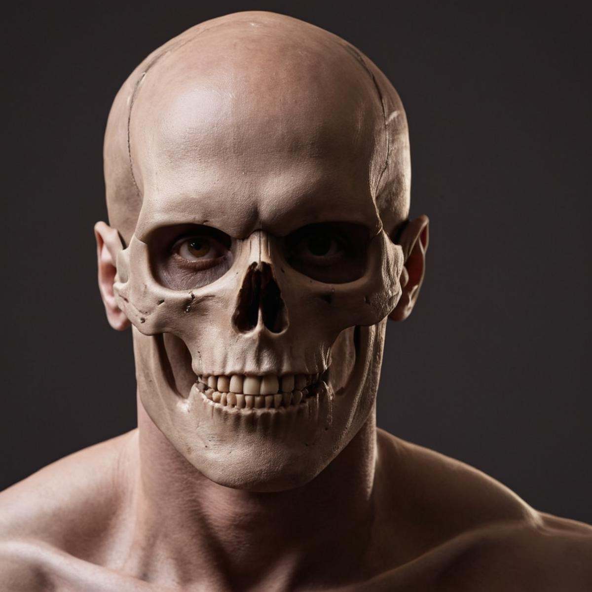 cinematic film still of cinematic film still of sharp detailed,  a model of a human head with muscles,  solo on Tensor.Art