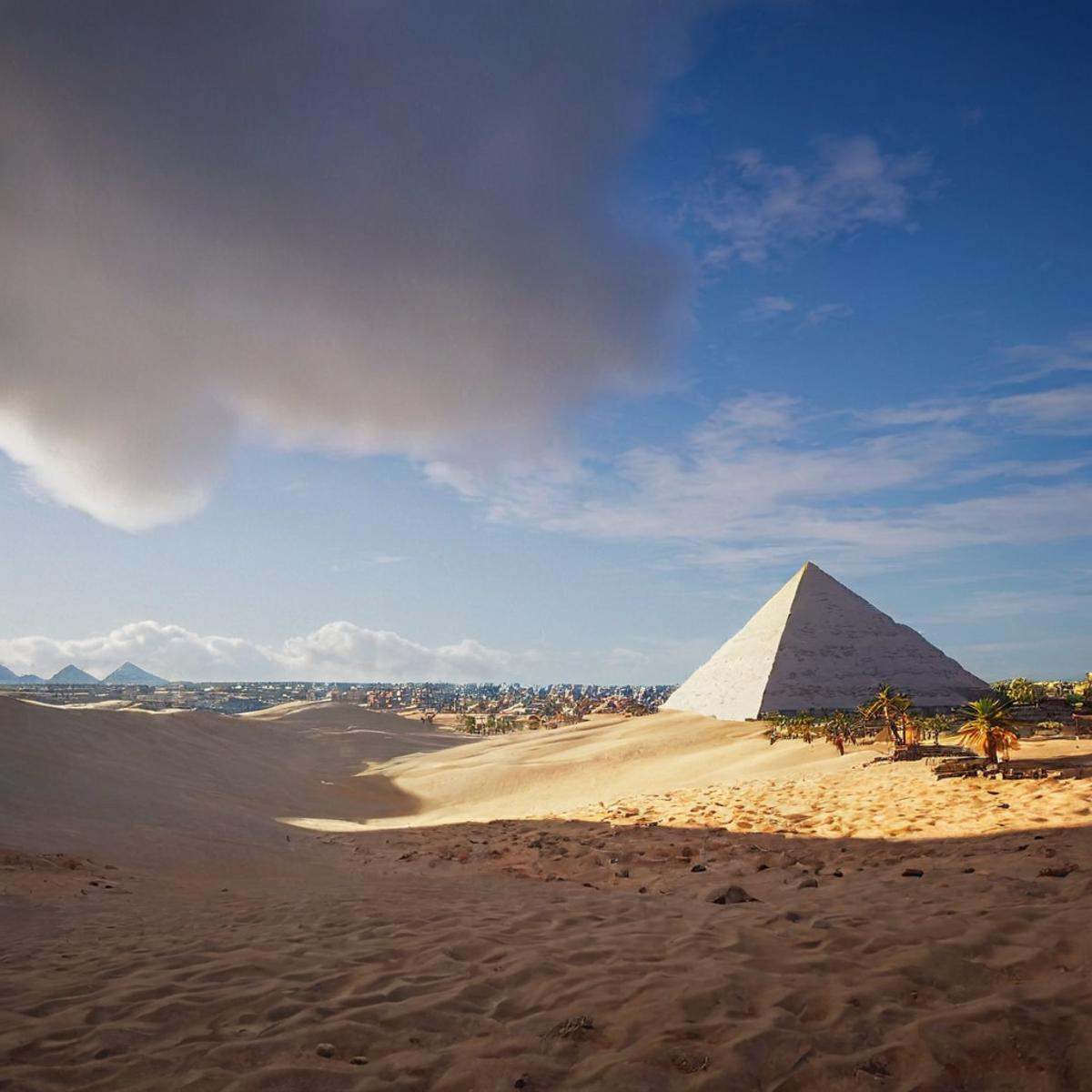 cinematic film still of 0 realism perfect Unreal Engine style Chiaroscuro Lighting Style Long time ago In ancient Egypt,...