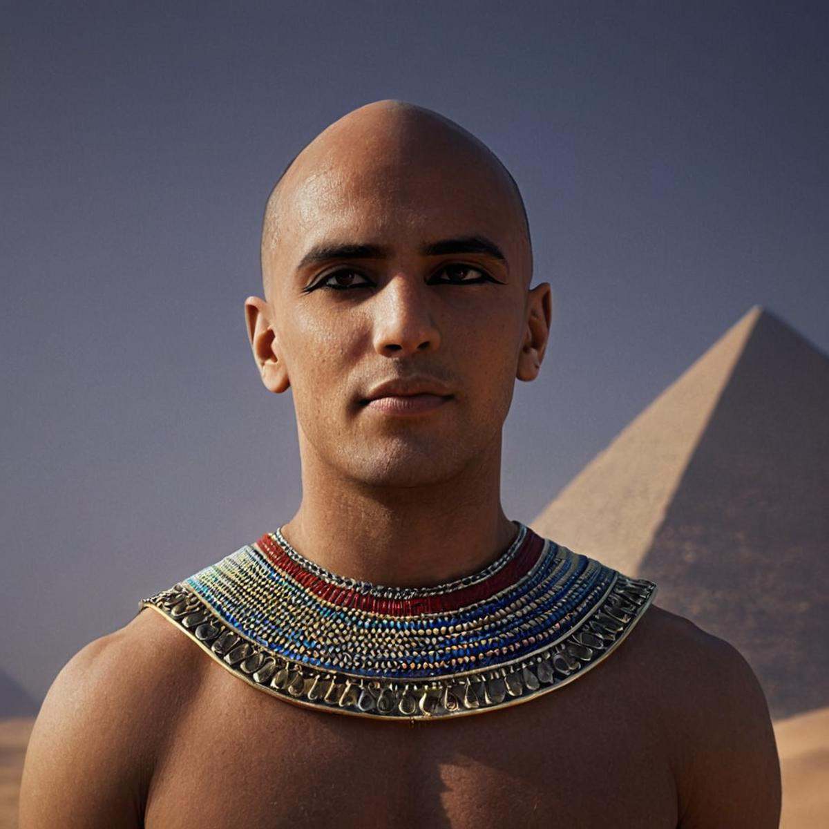 cinematic film still of 0 realism perfect Unreal Engine style Chiaroscuro Lighting Style Long time ago In ancient Egypt,...