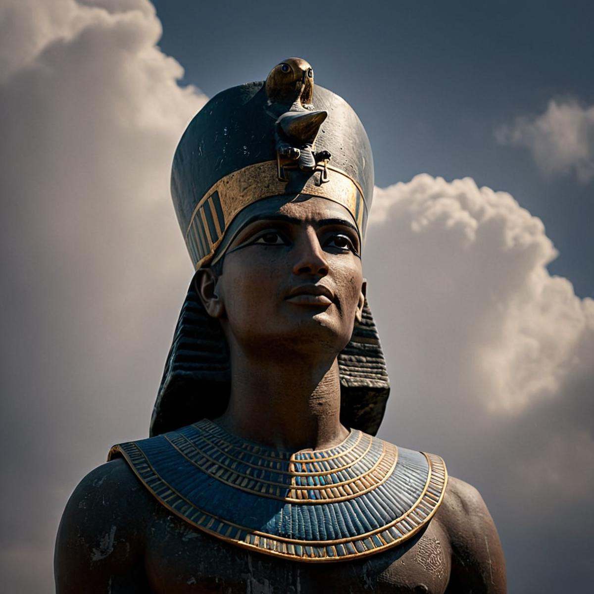 cinematic film still of 0 realism perfect Unreal Engine style Chiaroscuro Lighting Style ancient egyptian styleLong time a...