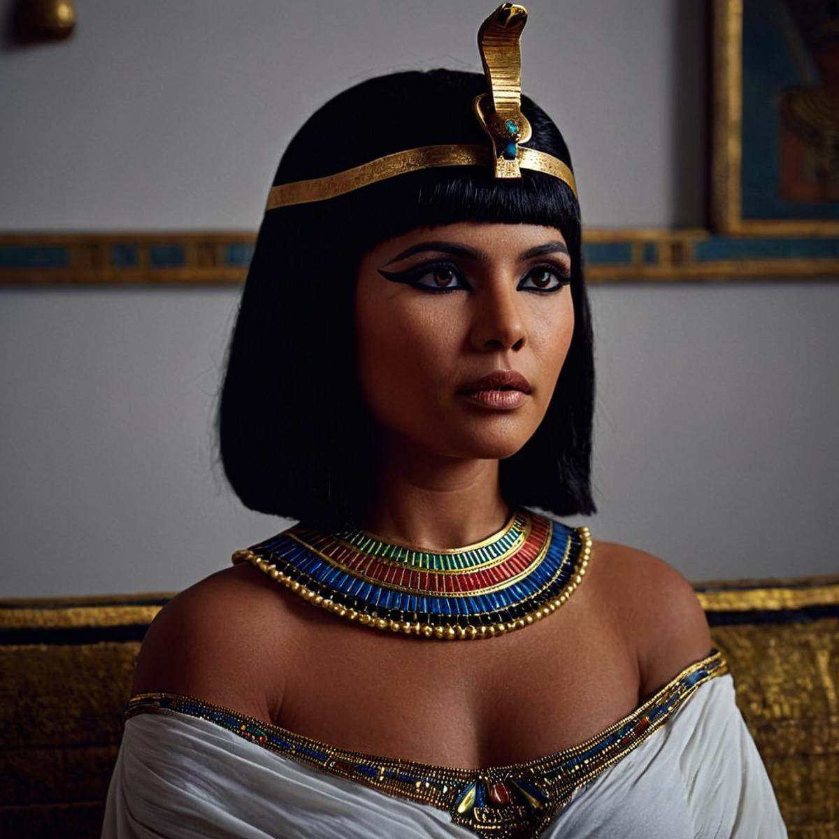 cinematic film still of 0 realism perfect Unreal Engine style Chiaroscuro Lighting Style ancient egyptian styleLong time a...
