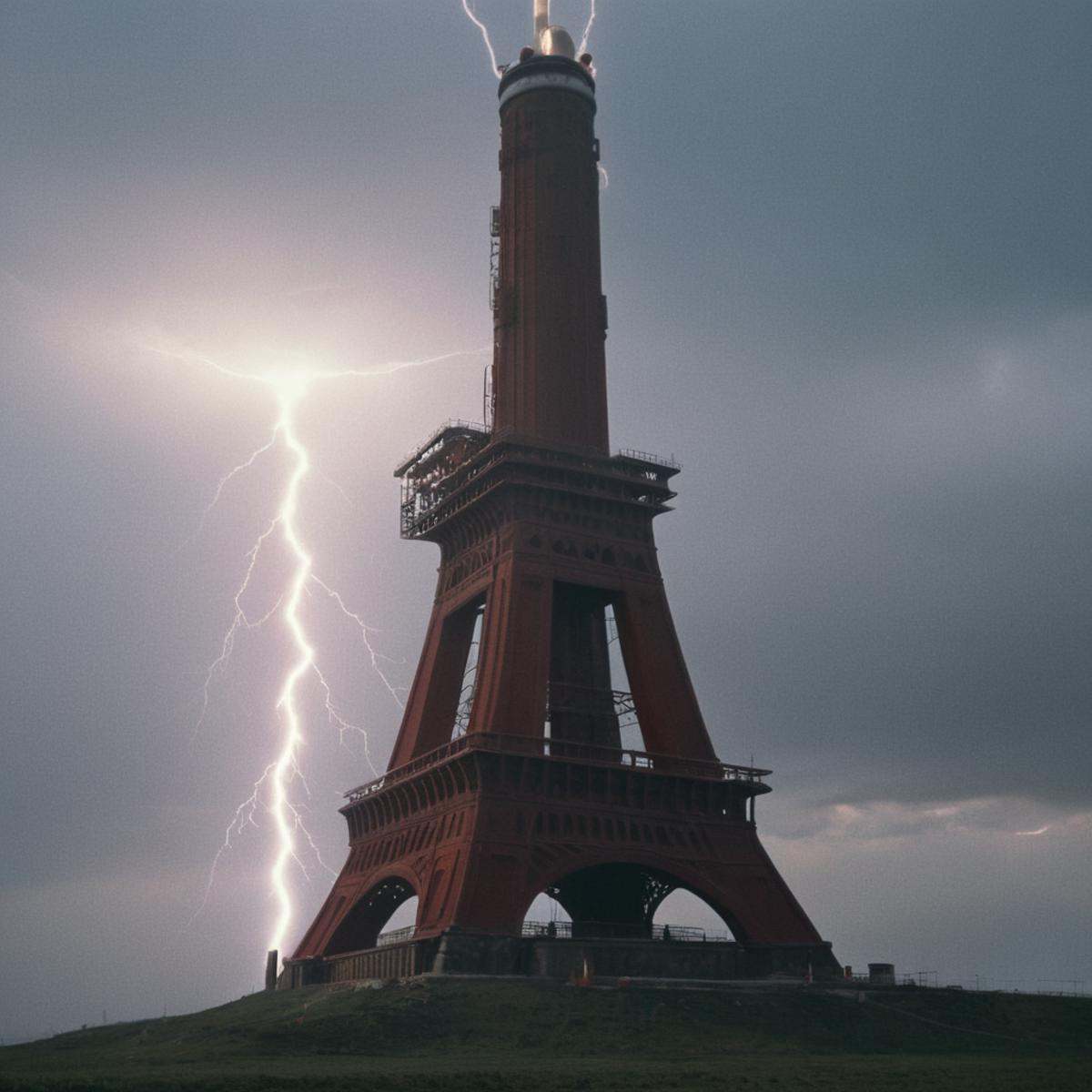 cinematic film still of Tesla tower,  Union of Soviet Socialist Republics,  Soviet on Tensor.Art