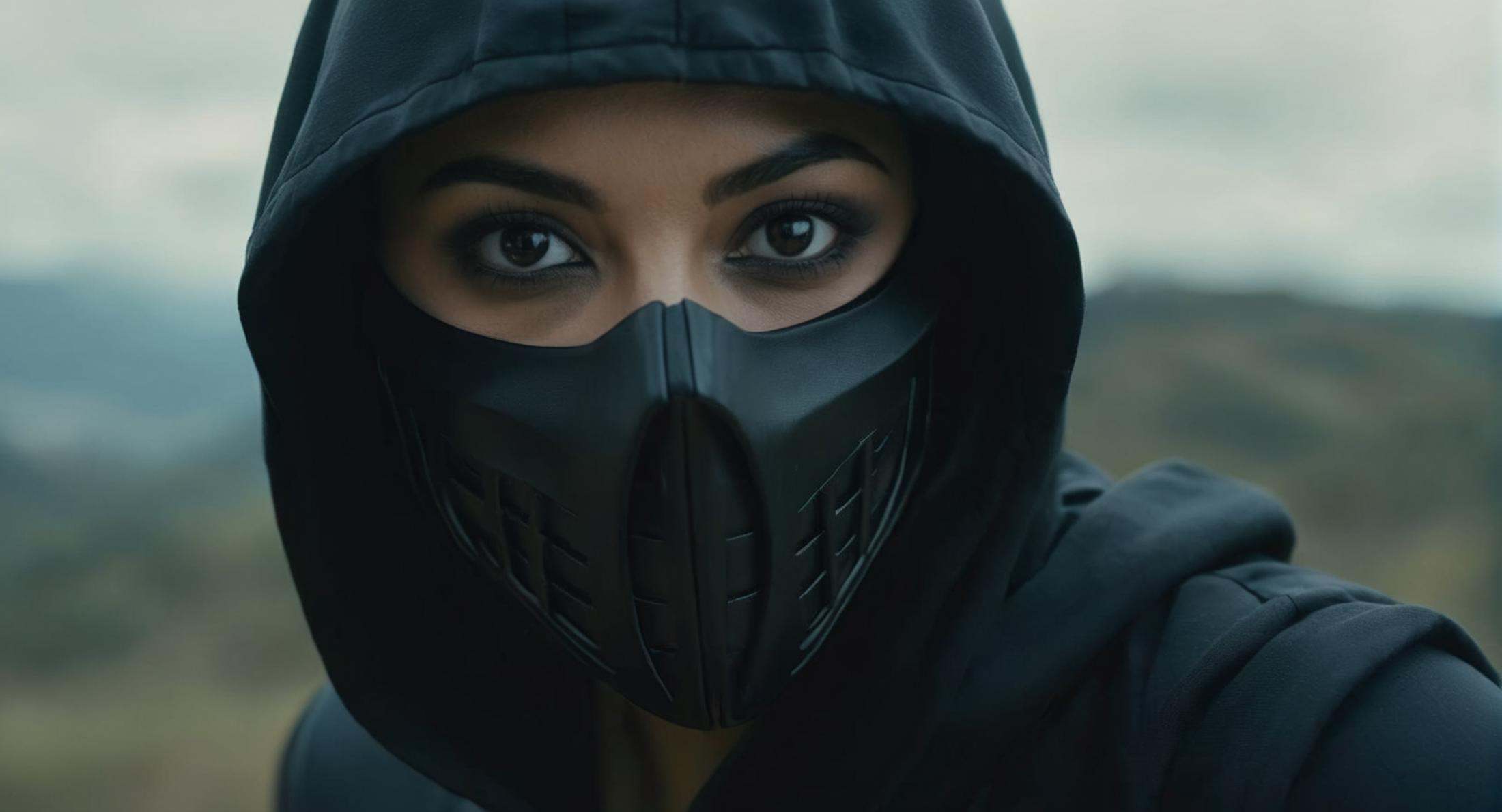 Dark Fantasy Art of (Cinematic Film stock footage style) in (arri alexa style) (Kodak film print style),  Noob Saibot a wo...