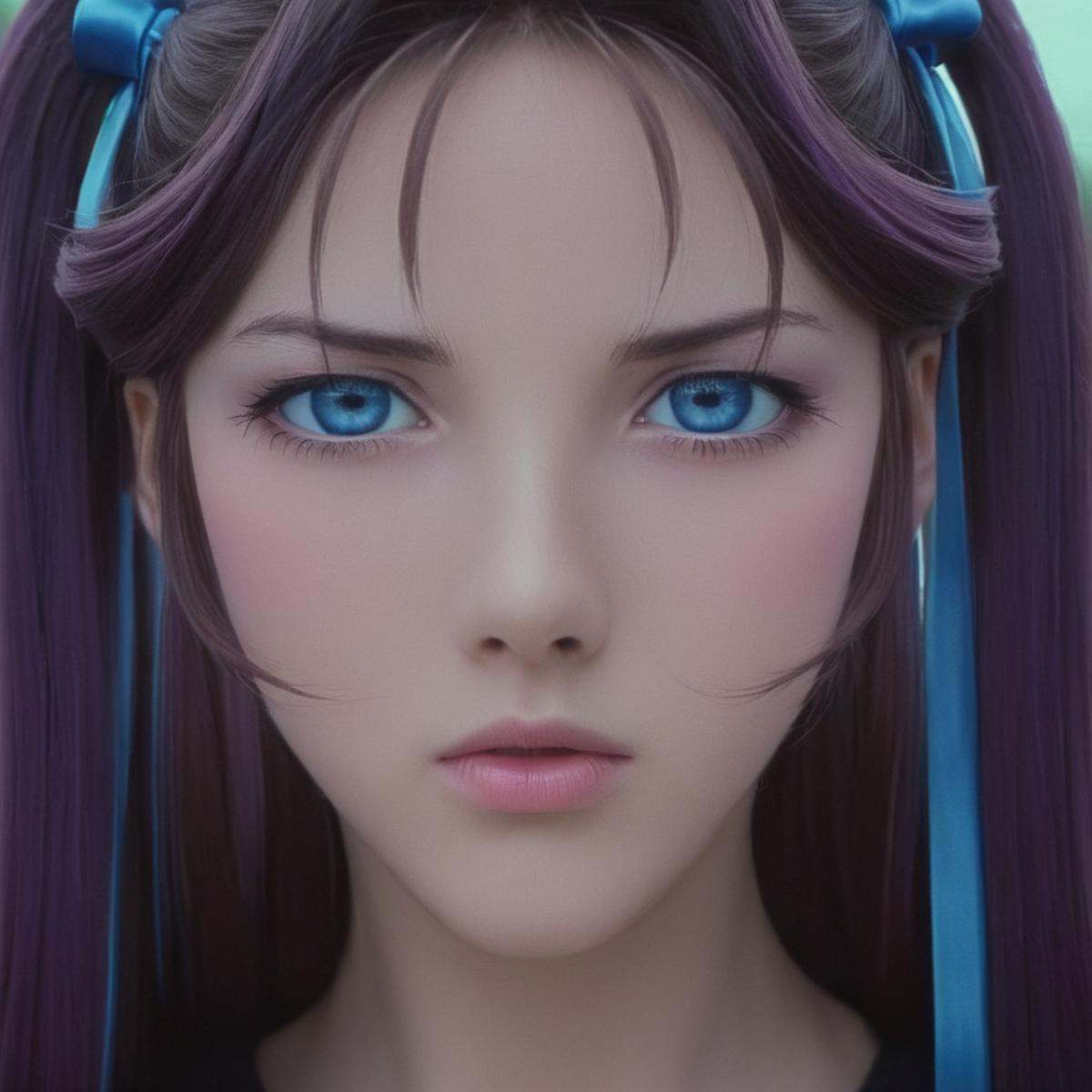 cinematic film still of Yuki Toudou a woman with long hair and blue eyes,  1girl,  solo on Tensor.Art
