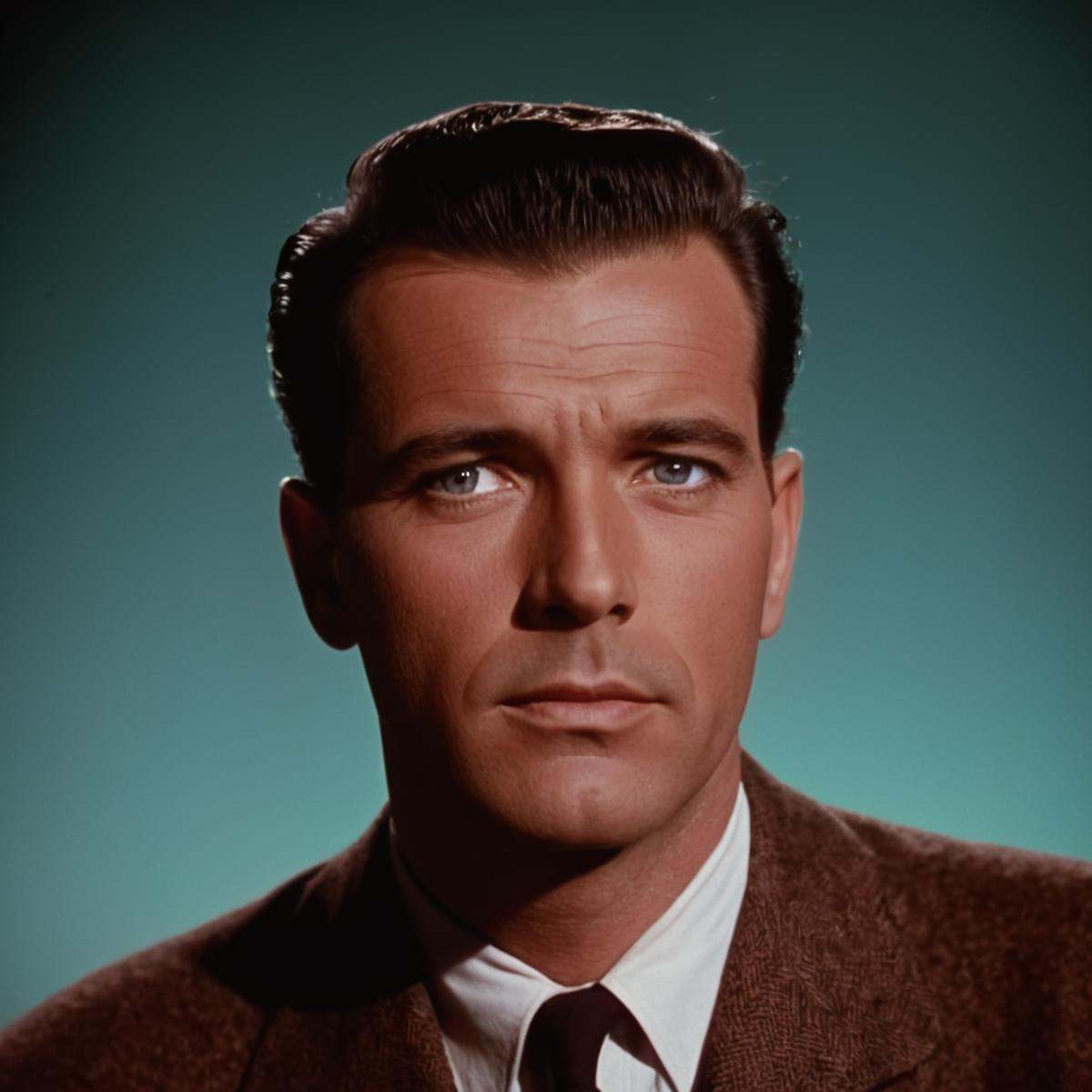 a man looking at viewers in 1950's Technicolor style on Tensor.Art