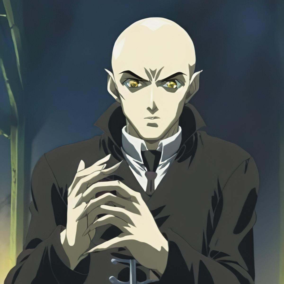 anime artwork of an animated Nosferatu in Bible Black style,  anime style,  key visual on Tensor.Art