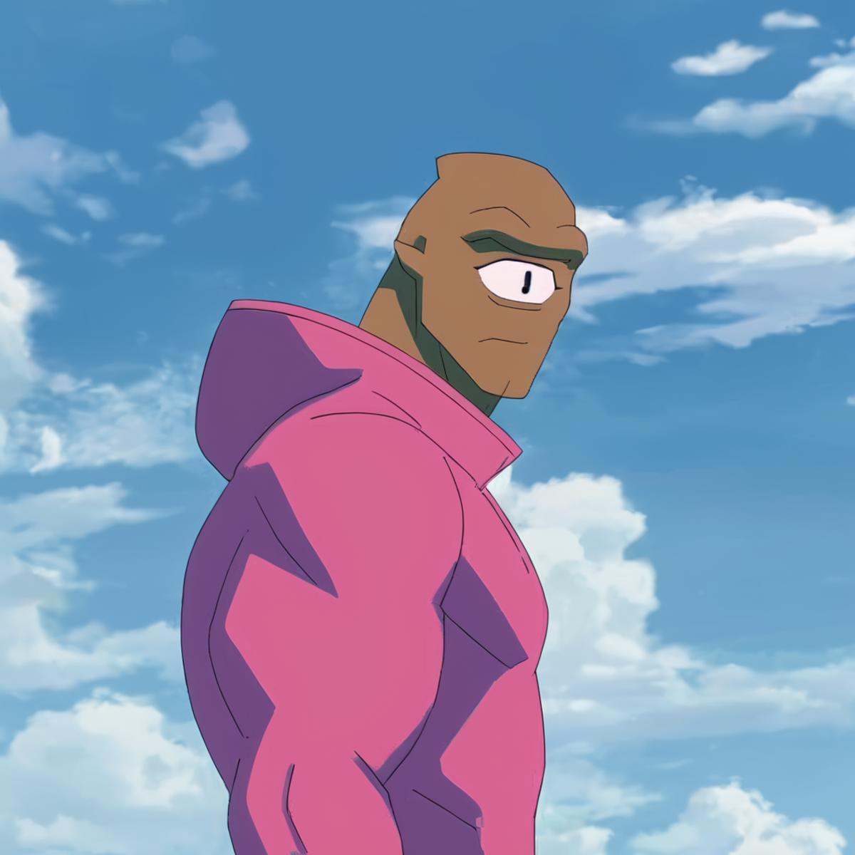 anime artwork of Unopan race,  Allen the Alien,  representative of the Coalition of Planets on Tensor.Art