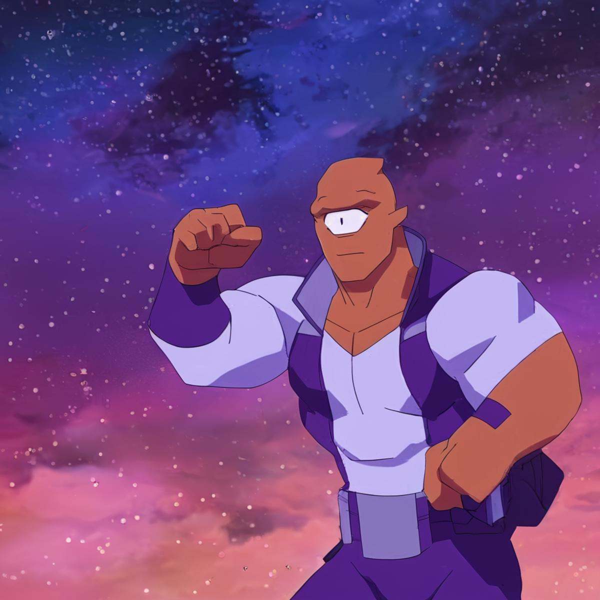 anime artwork of Unopan race,  Allen the Alien,  representative of the Coalition of Planets on Tensor.Art