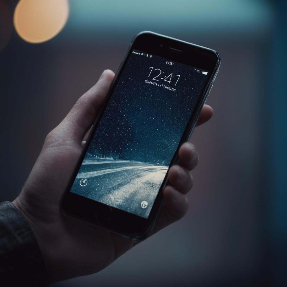 cinematic film still of A perfect detailed photo of a person holding a cell phone in their hand,  shallow depth of field,...