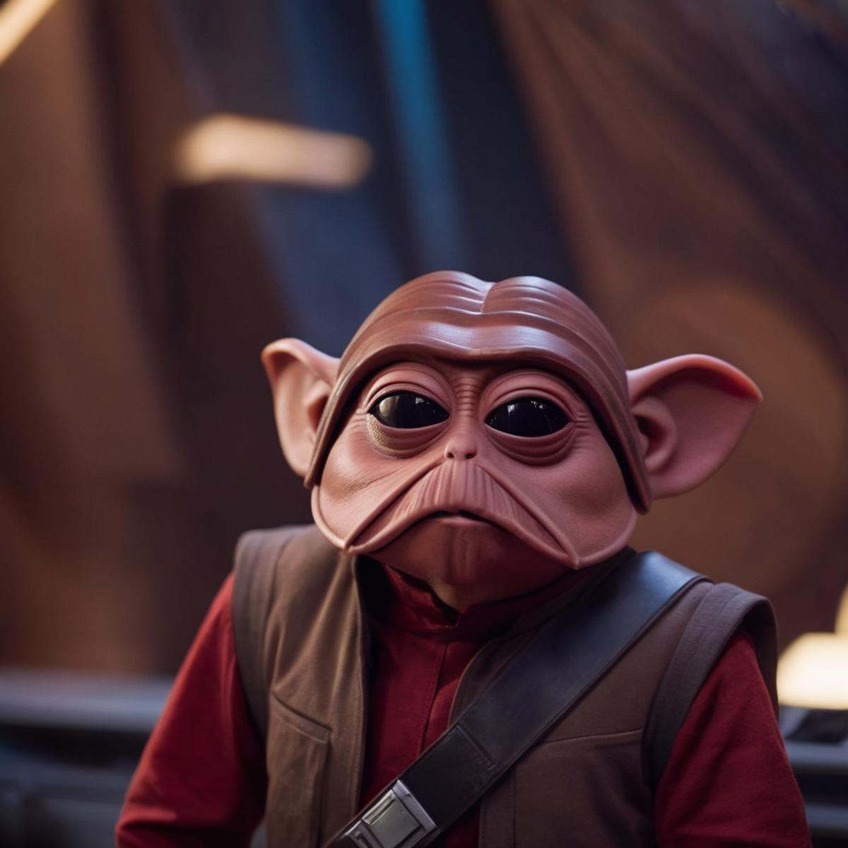 cinematic film still of Nien Nunb a person in star wars universe,  shallow depth of field,  vignette on Tensor.Art
