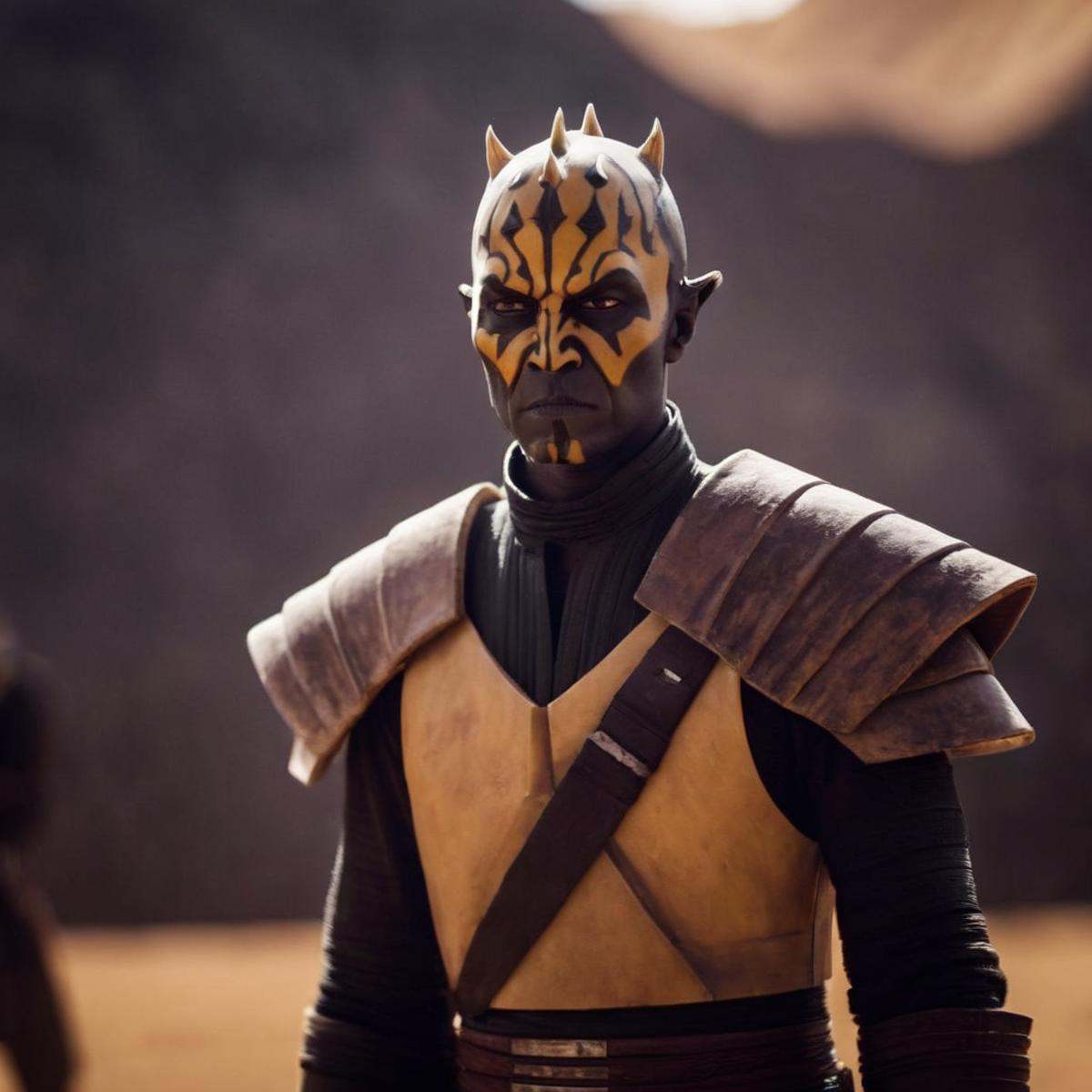 cinematic film still of Savage Opress a sith In Star Wars Universe,  shallow depth of field,  vignette on Tensor.Art