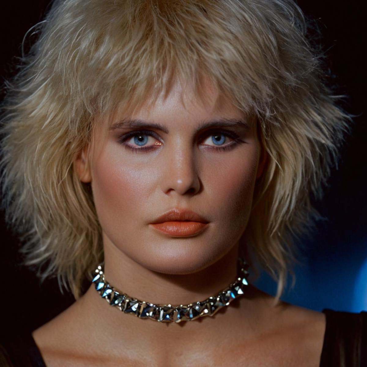 cinematic film still of cinematic film still of 1 realism perfect Chiaroscuro Lighting Style Daryl Hannah Pris Kodak Eastm...
