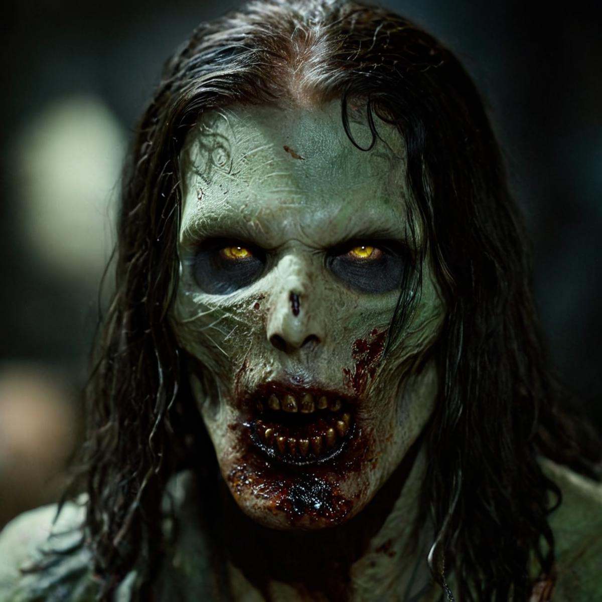 Horror-themed,  1 realism perfect Chiaroscuro Lighting Style Zombie Alpha Prime King Undead Creatures Monsters Walkers a m...