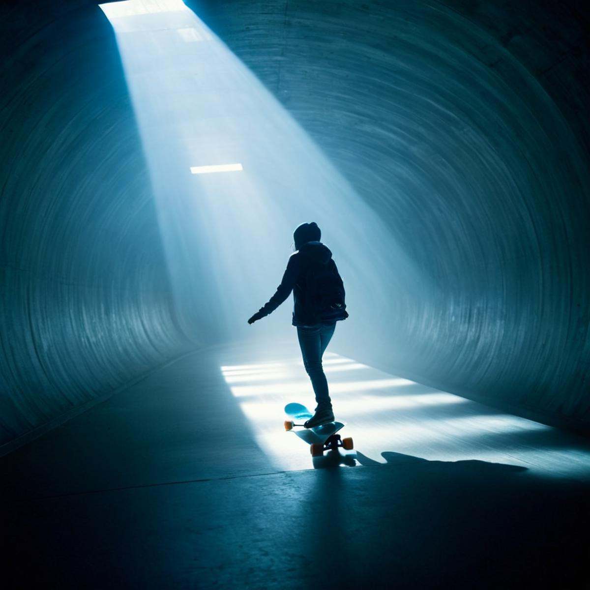 cinematic film still of 0 realism perfect Chiaroscuro Lighting Style A cinematic beams of light shining across the environ...