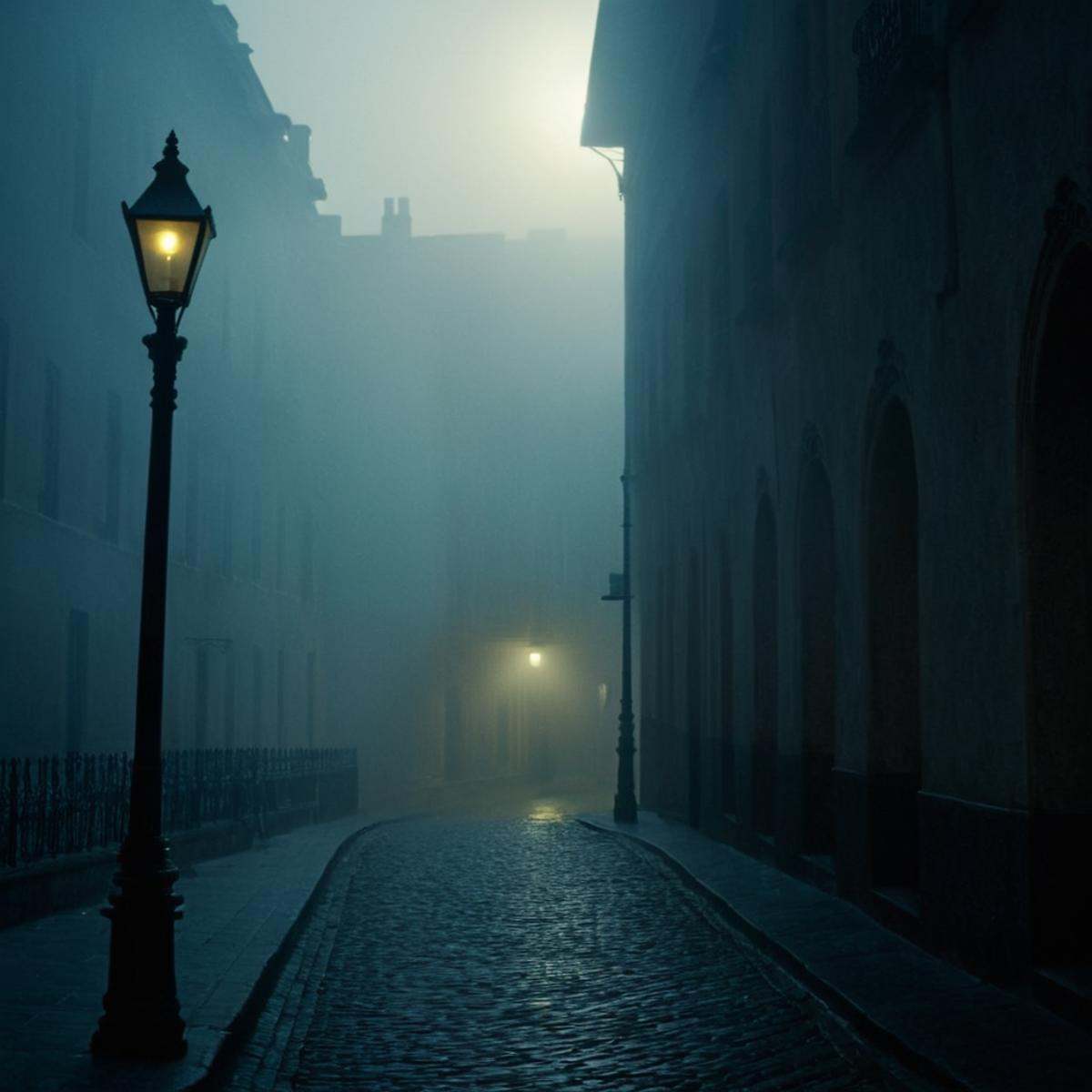cinematic film still of 0 realism perfect Chiaroscuro Lighting Style A cinematic beams of light shining across the environ...