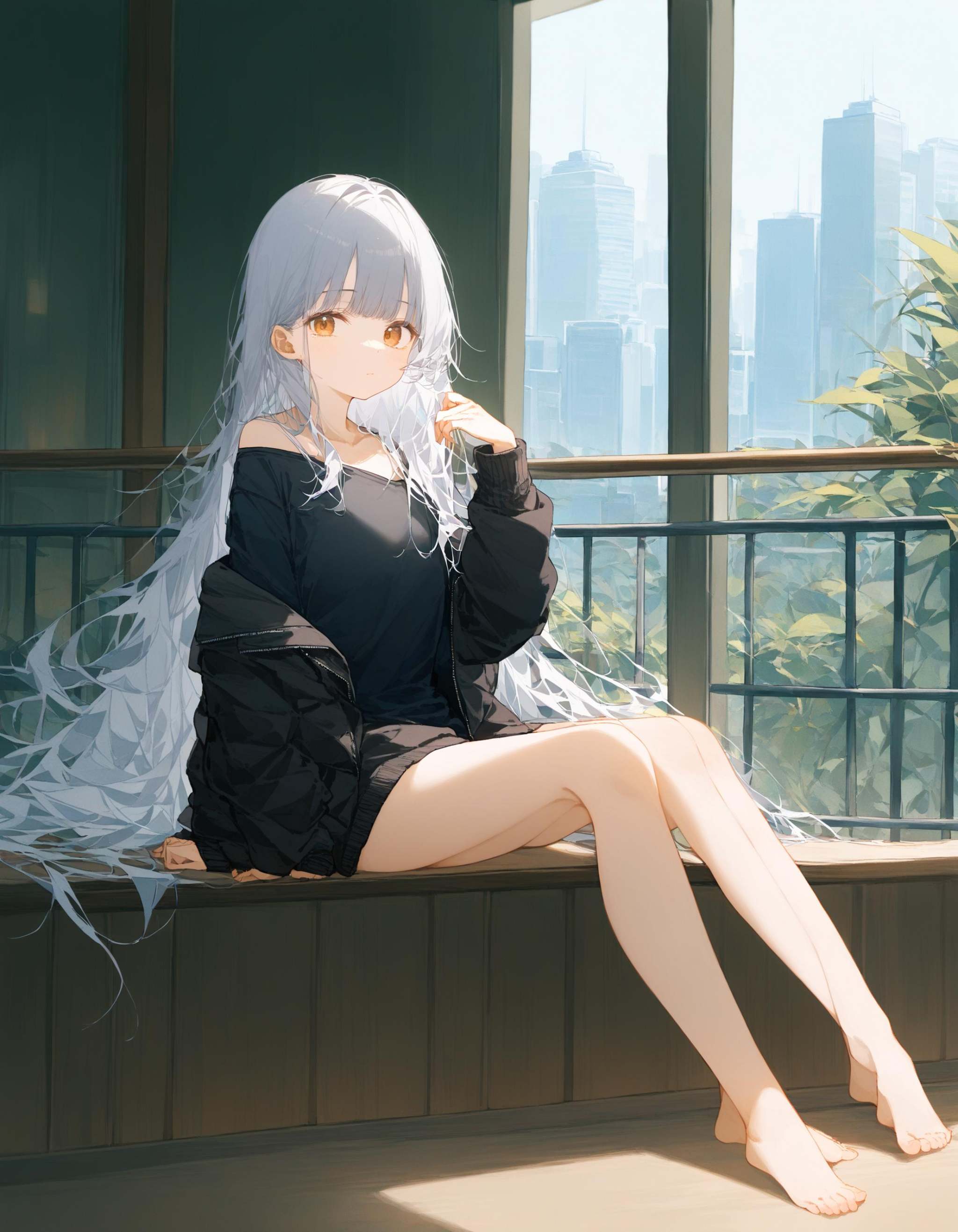 1girl,  solo,  long hair on Tensor.Art