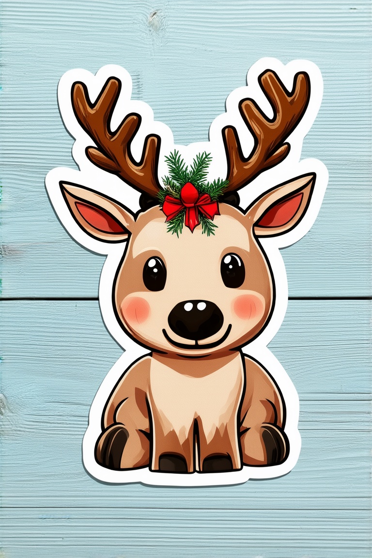 a noc-sticker reindeer