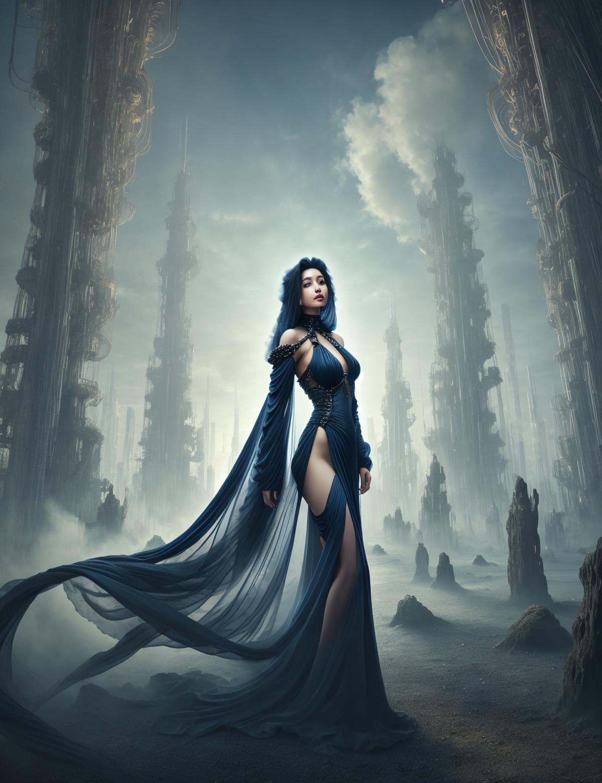 DonMV31l0fD4rkn355,  draped upper body clothing,  cybernetic polymer on Tensor.Art