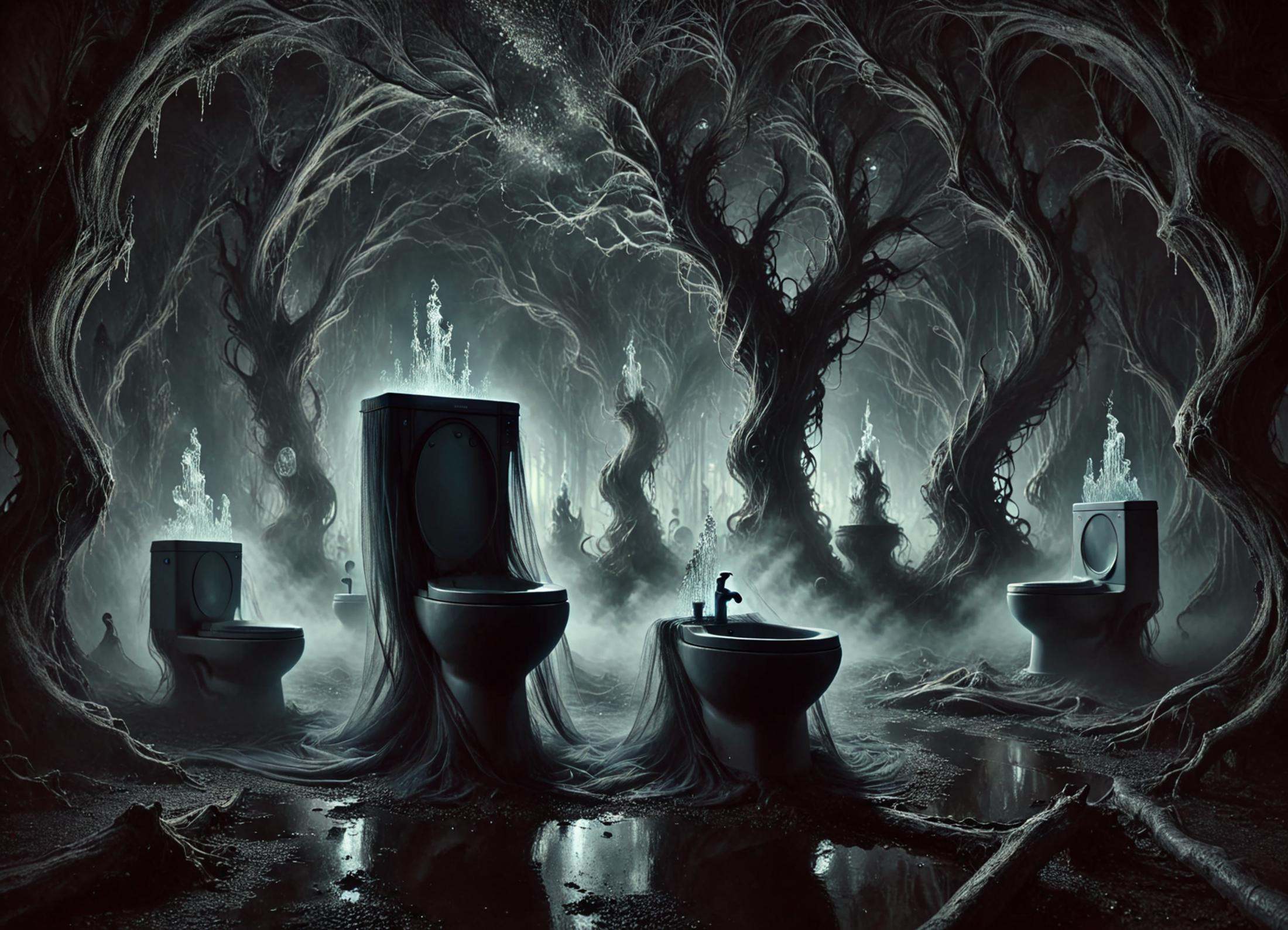 DonMV31l0fD4rkn355XL cleanliness toilet,  enchanted basins,  magic mirrors on Tensor.Art