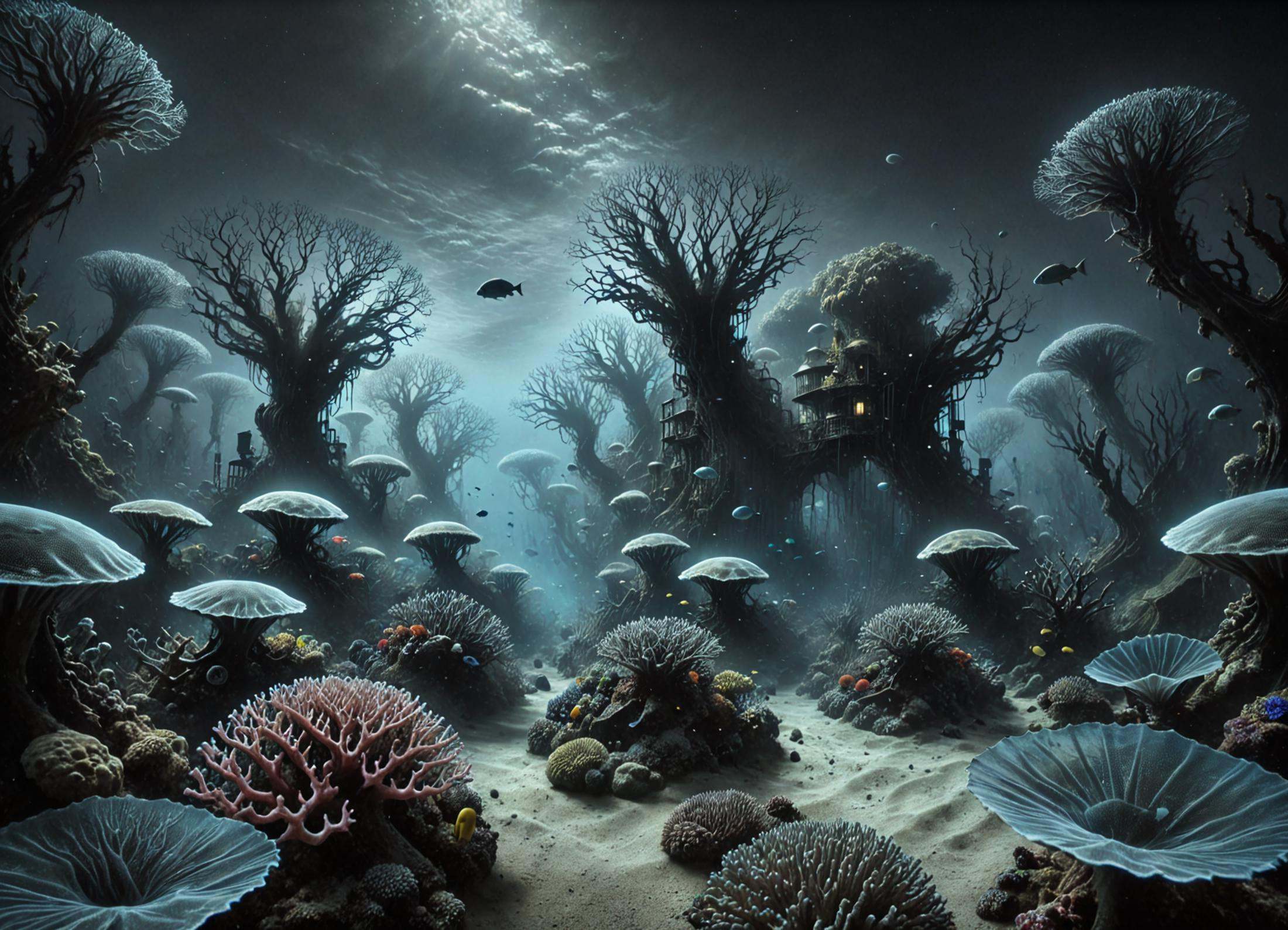DonMV31l0fD4rkn355XL neighborhood in coral reef biome on Tensor.Art