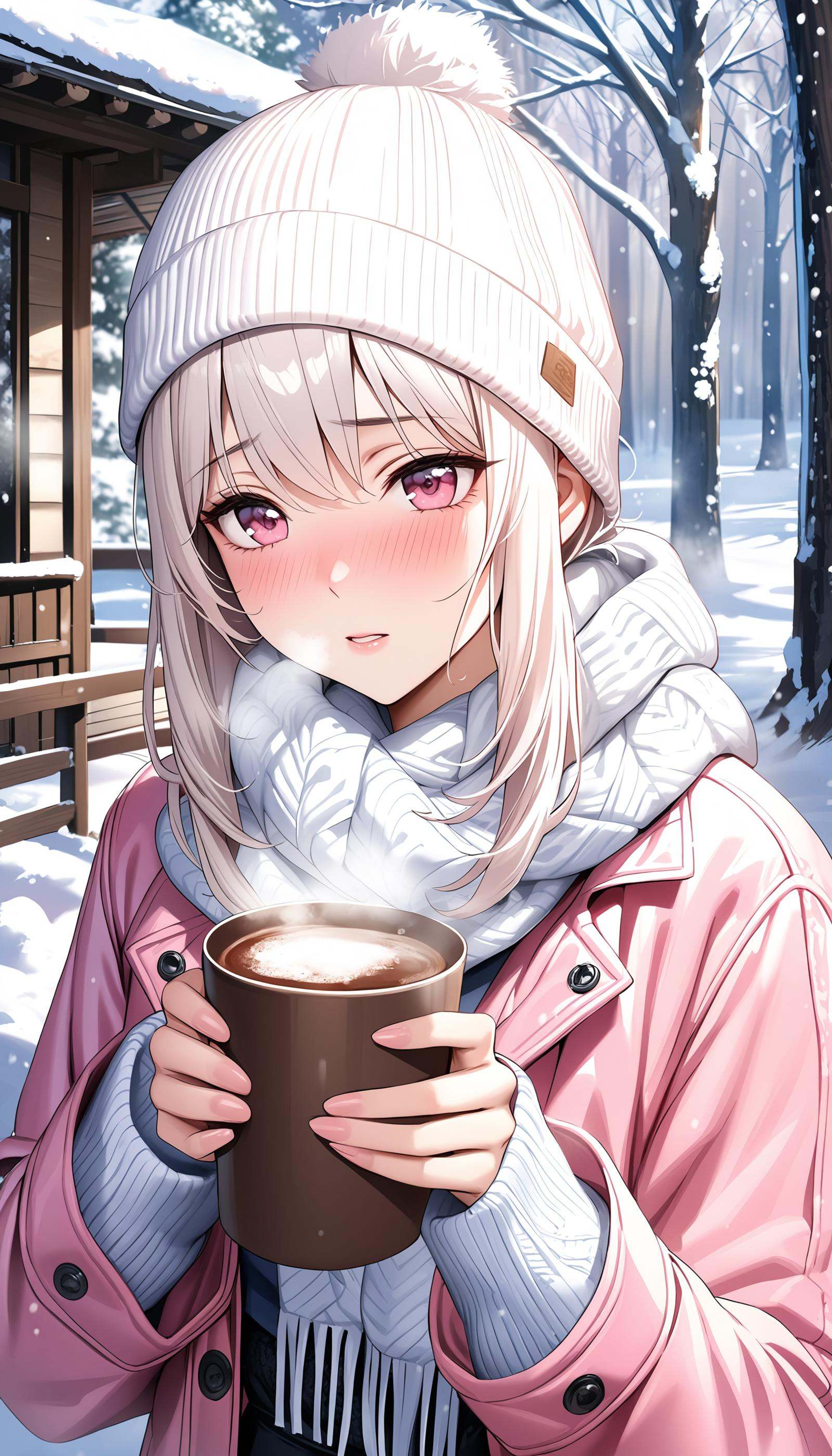 realistic1girl,  white hair,  short hair with long locks on Tensor.Art