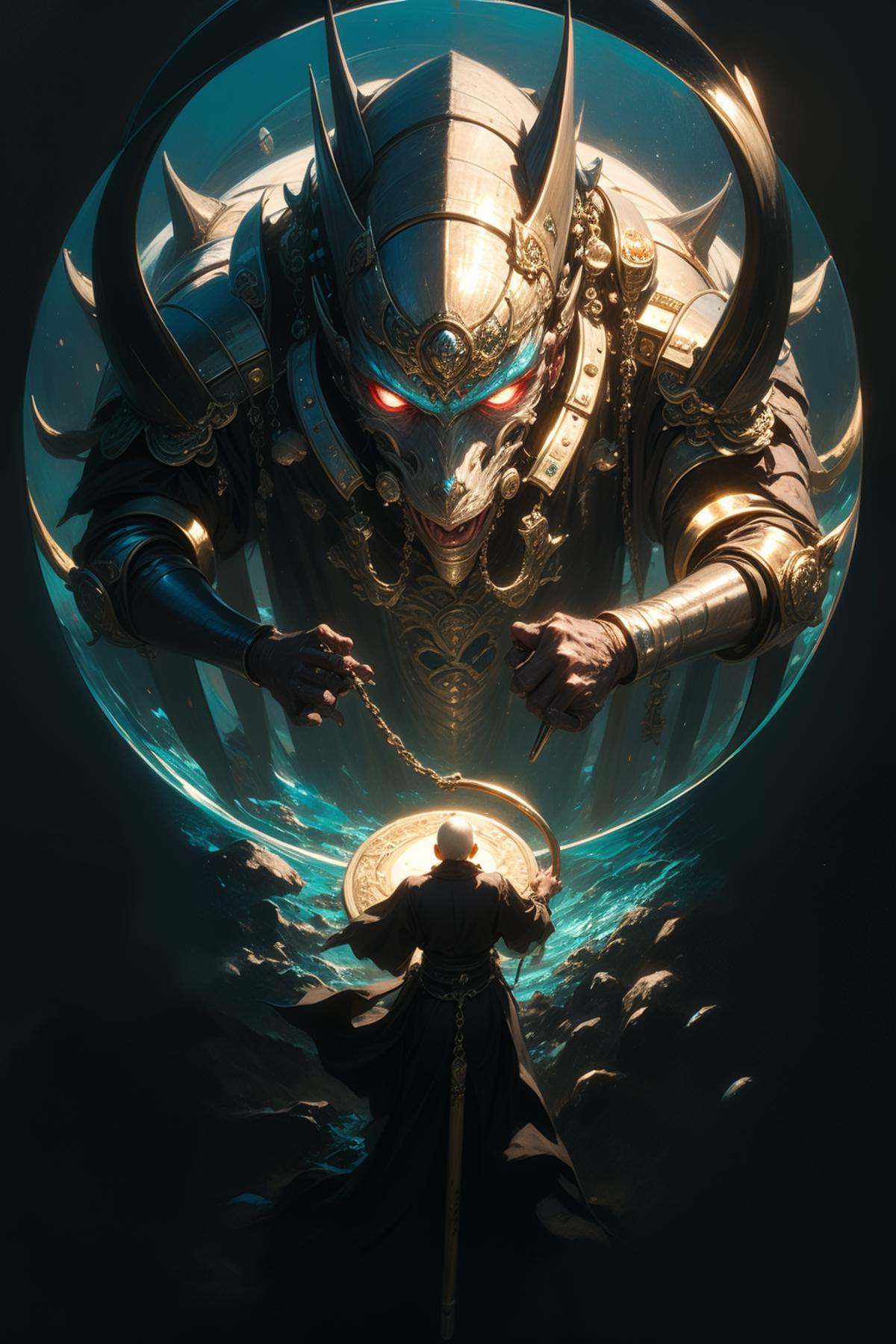 from above,  1boy,  mecha on Tensor.Art
