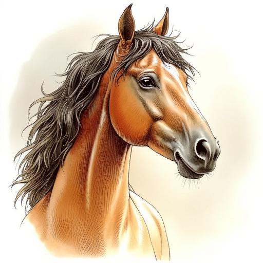 an illustration of a horse by serpieri on Tensor.Art