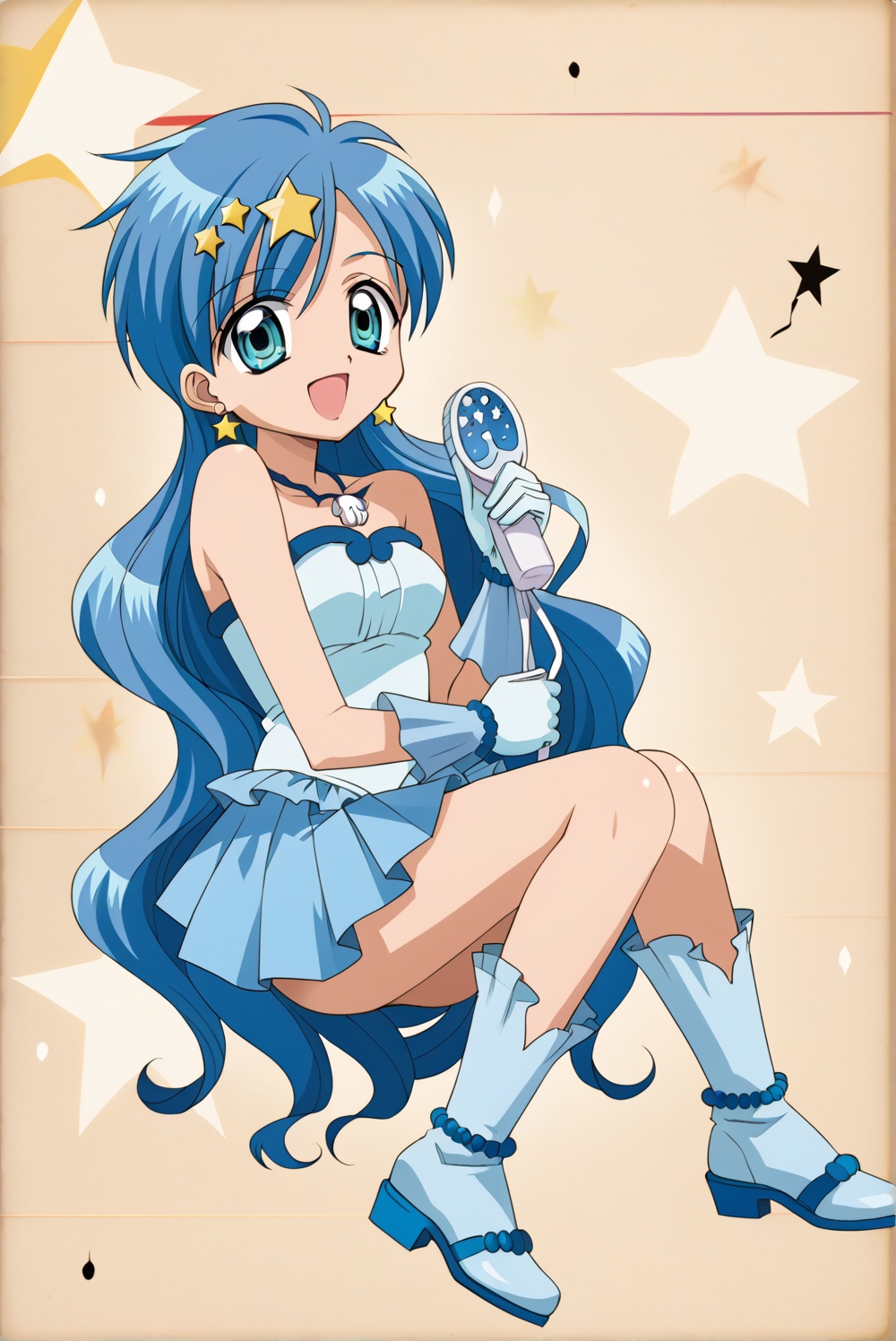 Hanon hosho,  gloves,  blue gloves on Tensor.Art