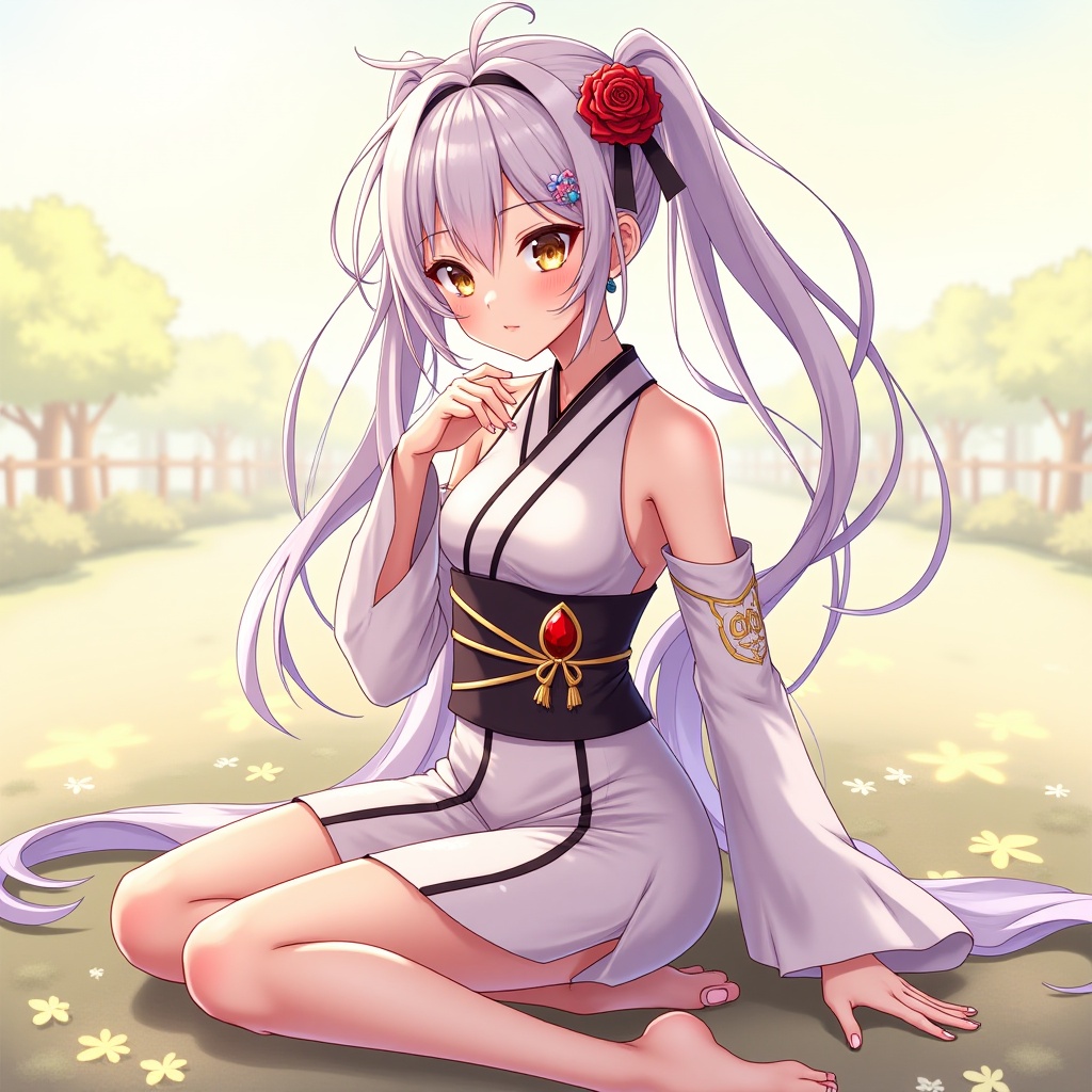 genshin impact style,  1 beauty girl,  posing on Tensor.Art