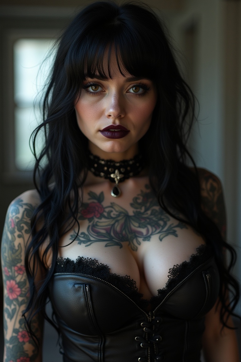 goth girl ,  goth,  revealing clothes on Tensor.Art