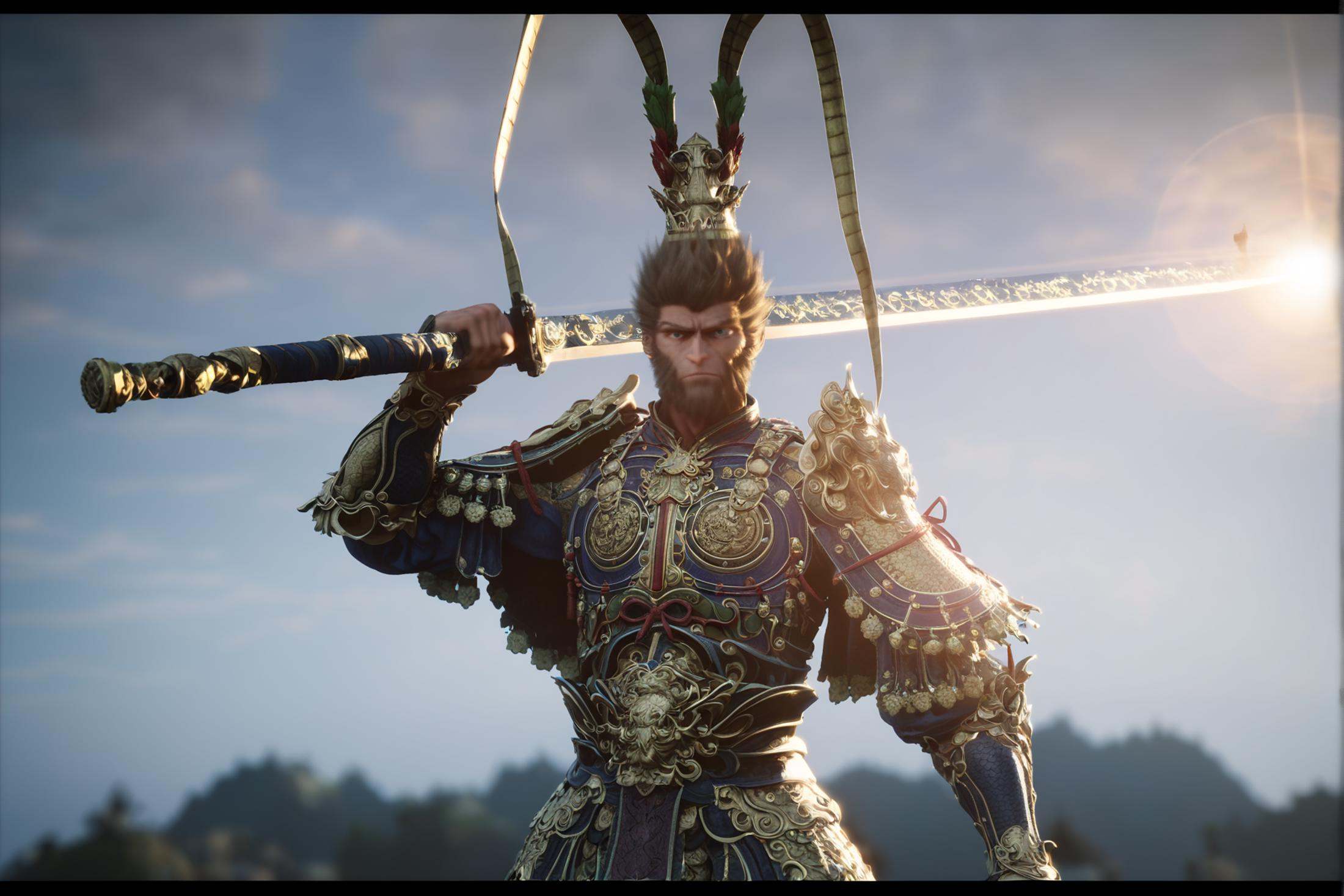 score_9, score_8_up, score_7_up, score_anime, 8k, best quality, masterpiece, (ultra-detailed), <lora:heishenhua-pony-Tanger:0.8>, heishenhua artist style, game style, cg, armor, letterboxed, helmet, weapon, solo, sword, blurry, holding, blurry background, holding weapon, male focus, full armor, shoulder armor, 1boy, upper body, holding sword, facing viewer, cape, Created using: dramatic chiaroscuro, wide-angle lens, high contrast, intense brush strokes, Renaissance battle painting, motion blur, dynamic composition, vivid realism, hd quality, natural look, <lora:AdvancedEnhancerXLv2:0.5>, movie still, film still, cinematic, cinematic shot, cinematic lighting, 35mm film, <lora:xl_more_art-full-beta2:0.5>, <lora:add-detail-xl:0.5>, 
