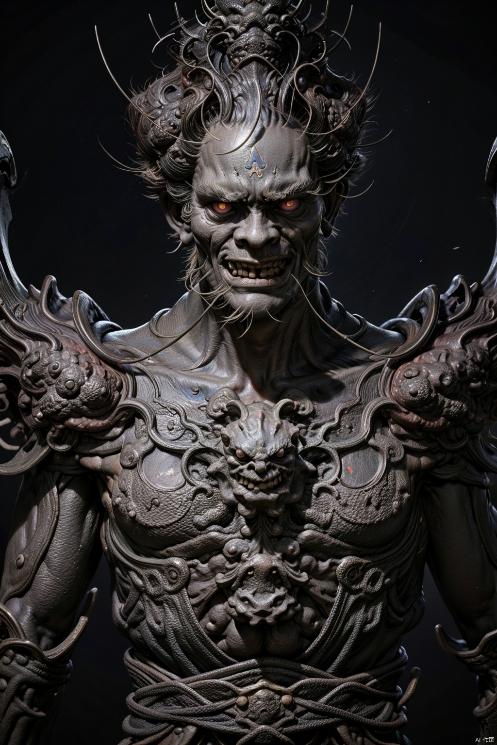 best quality,masterpiece,HDR,UHD,8K,yuehsh,monster,There are many eyes on the body,Hundred-Eyed Demon King