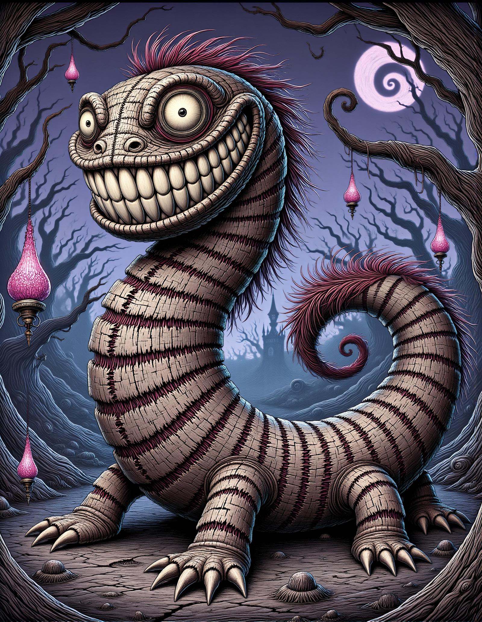 DonM7w1573dW0nd3rl4ndFX crystalline lithic time european streamlined Lindworm,  elemental by DonMischo on Tensor.Art