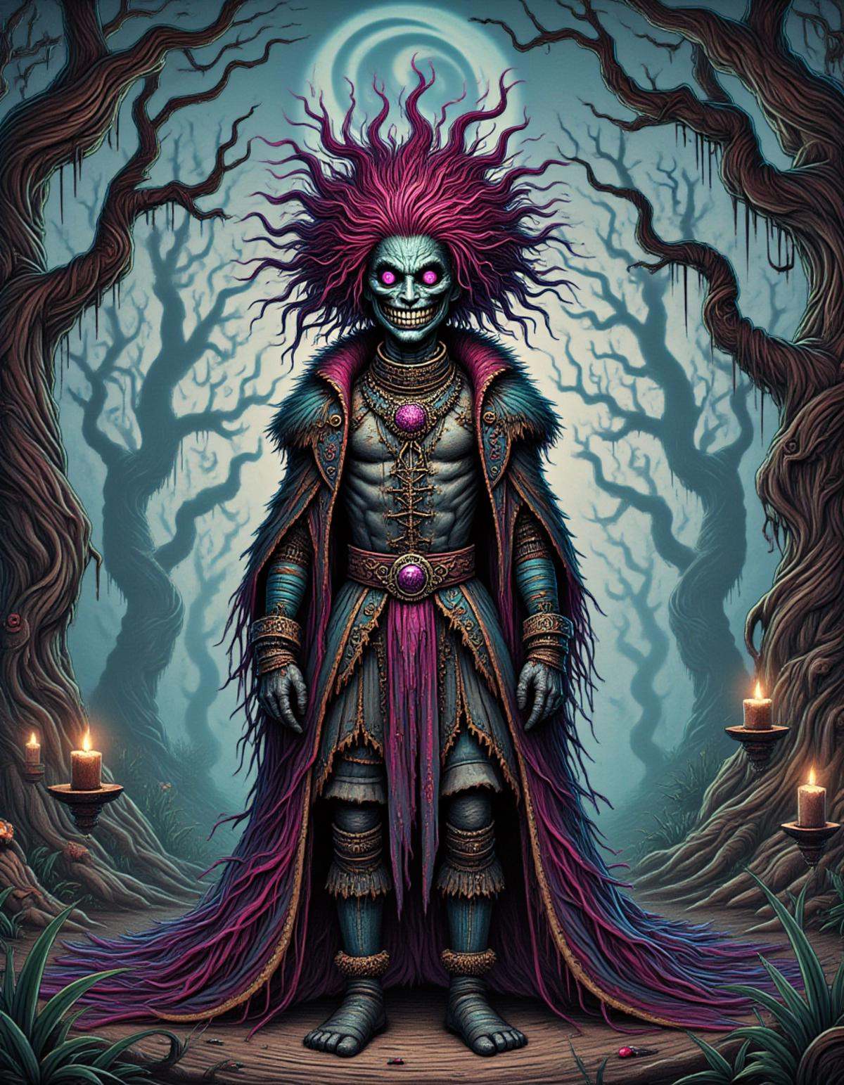 DonM7w1573dW0nd3rl4ndFX male flood,  augmented reality fashion model,  shaman by DonMischo on Tensor.Art