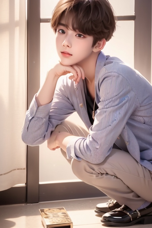 busty and handsome boy,  8k,  masterpiece on Tensor.Art