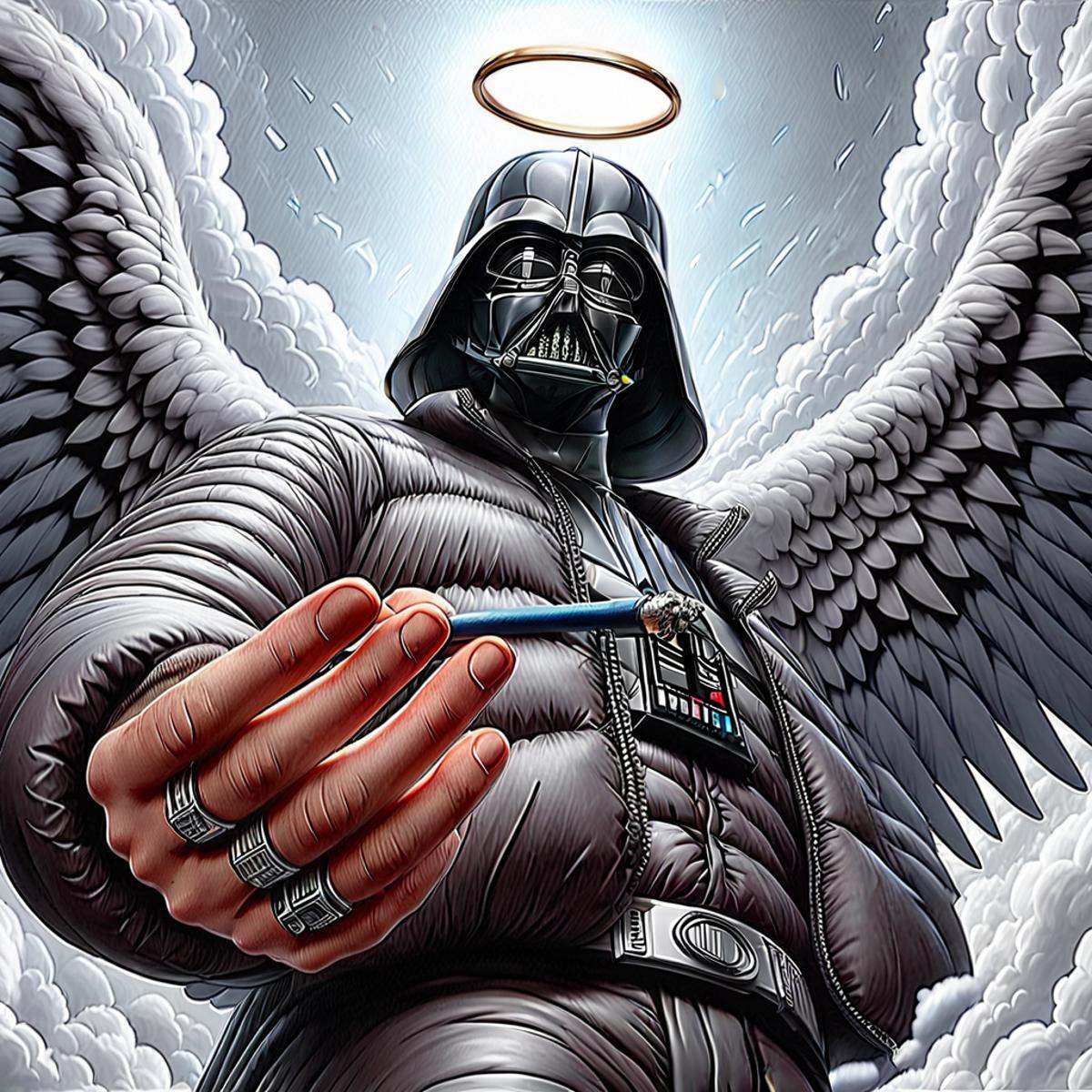 star wars darth vader,  jewelry,  clouds on Tensor.Art