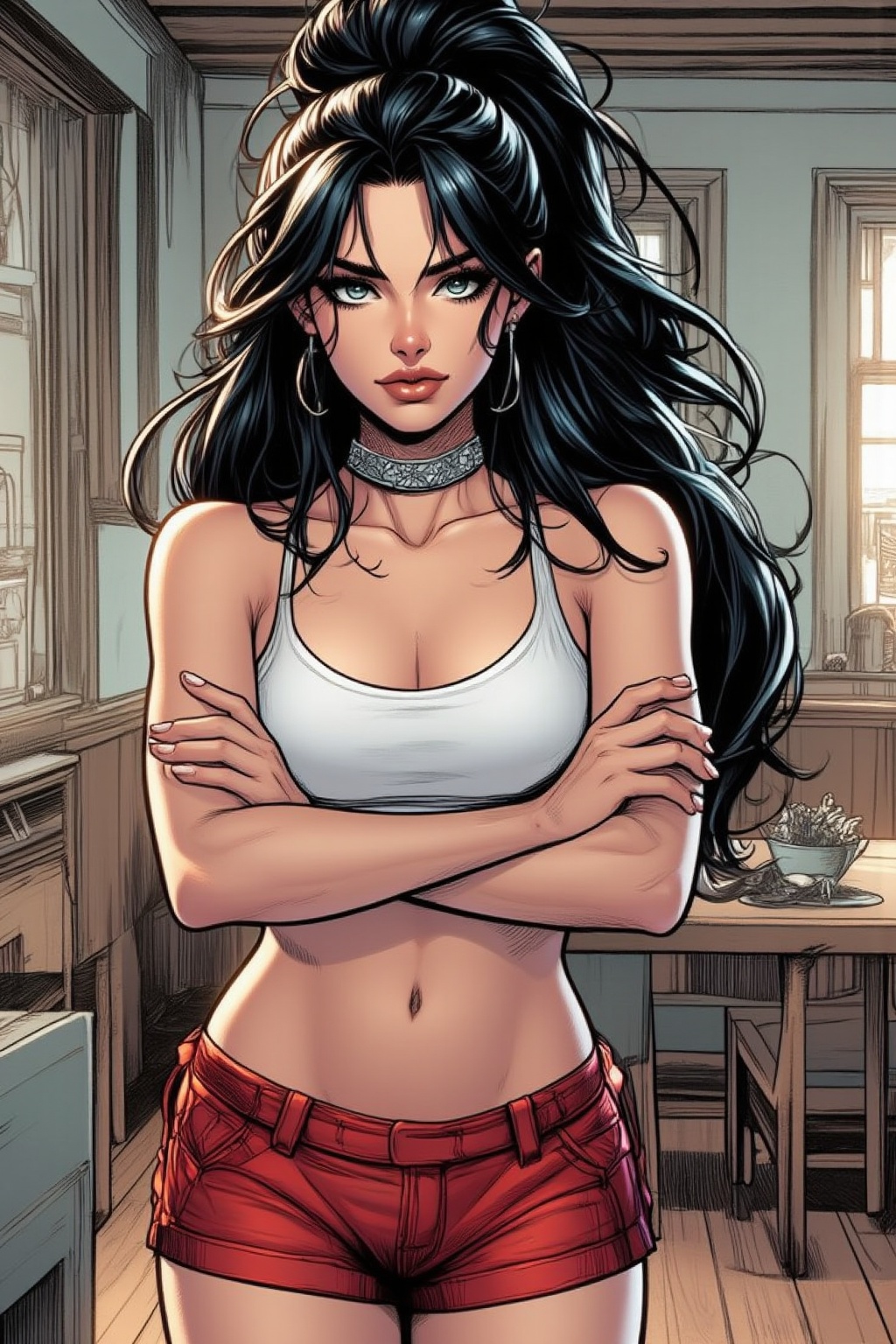 1girl,  solo,  long hair on Tensor.Art