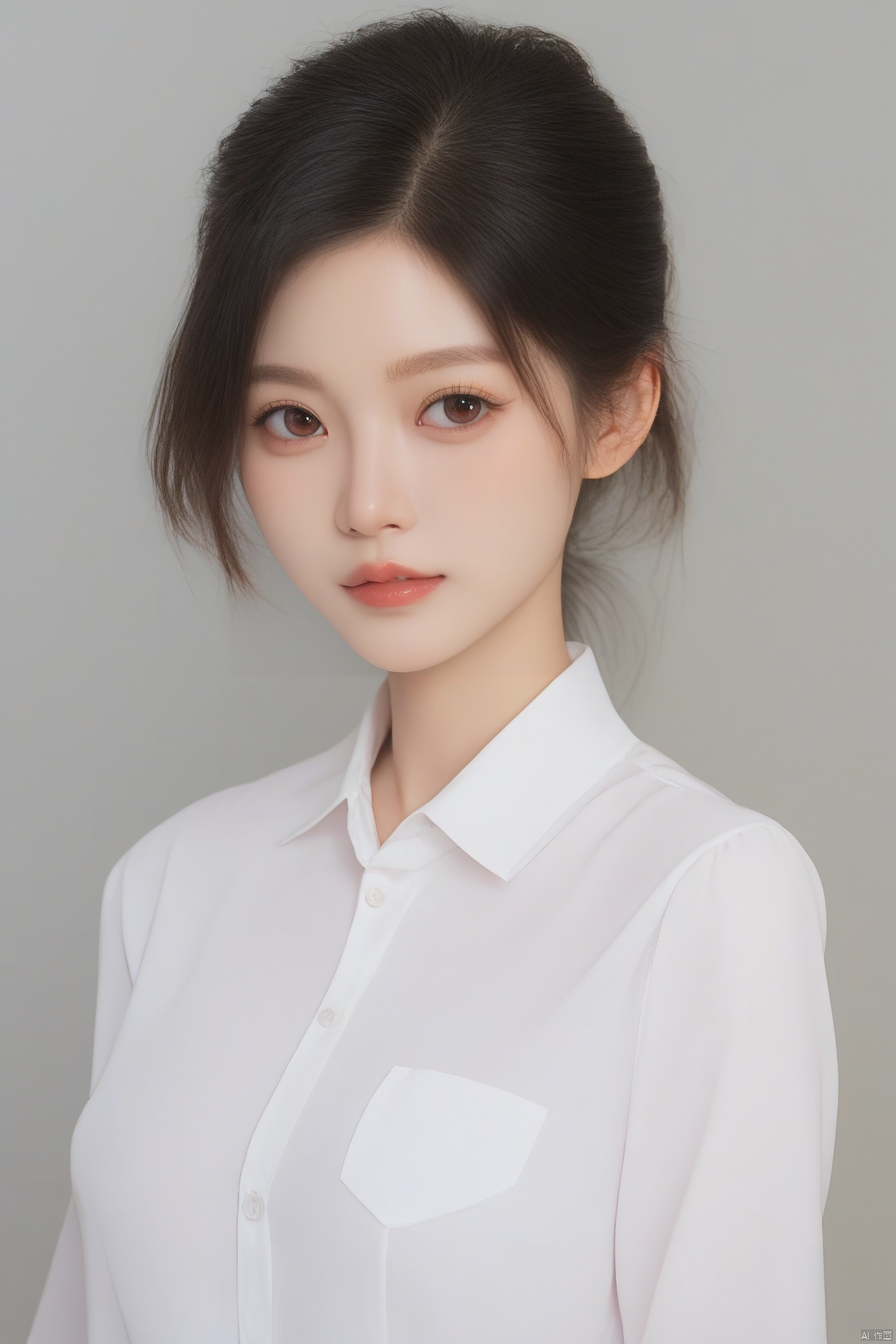 sfw,score_9, score_8_up, score_7_up,highly detailed digital,1 girl,1girl,white shirt