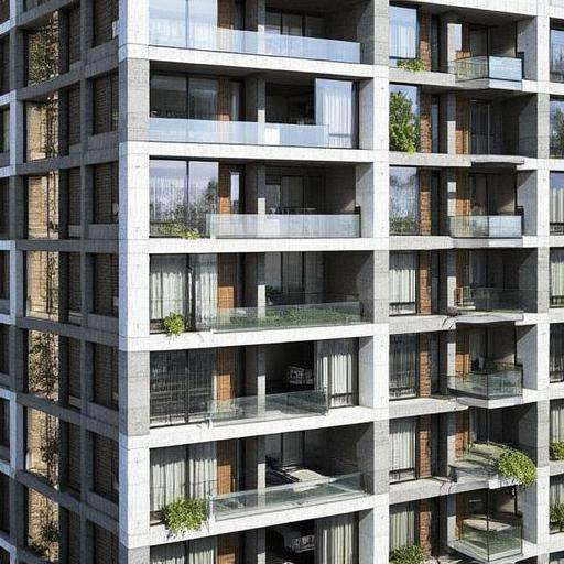 frames,  Spectacular overlook of a modern building in urbun,  modern_design on Tensor.Art