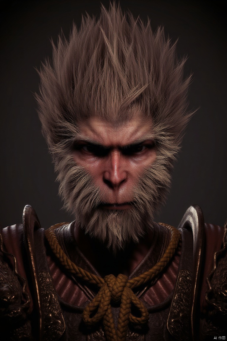 wukong_yanshangyue, A handsome wukong,He stared at the audience with his eyes open