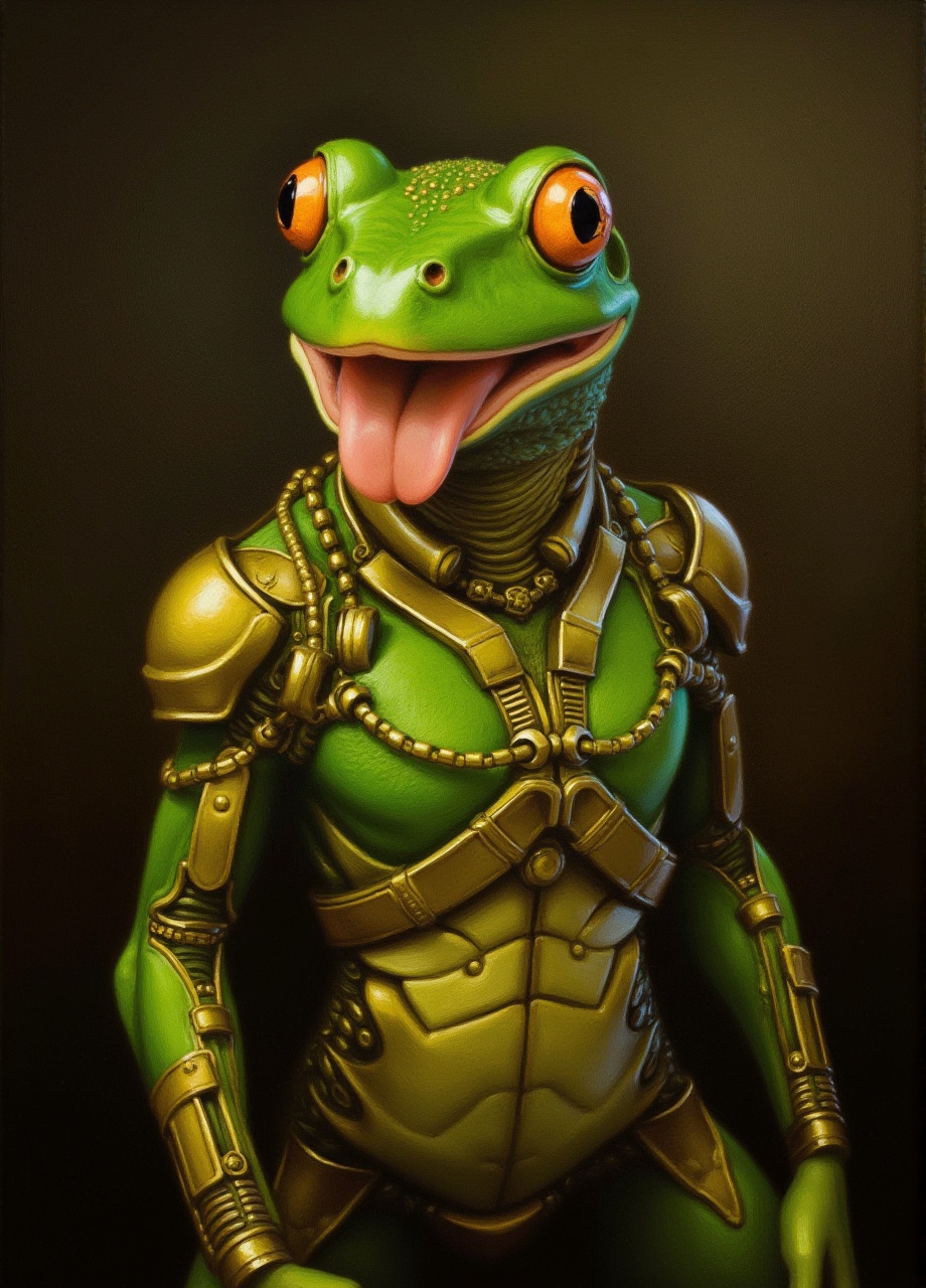 Frog Cyborg,  detailed,  masterpiece on Tensor.Art