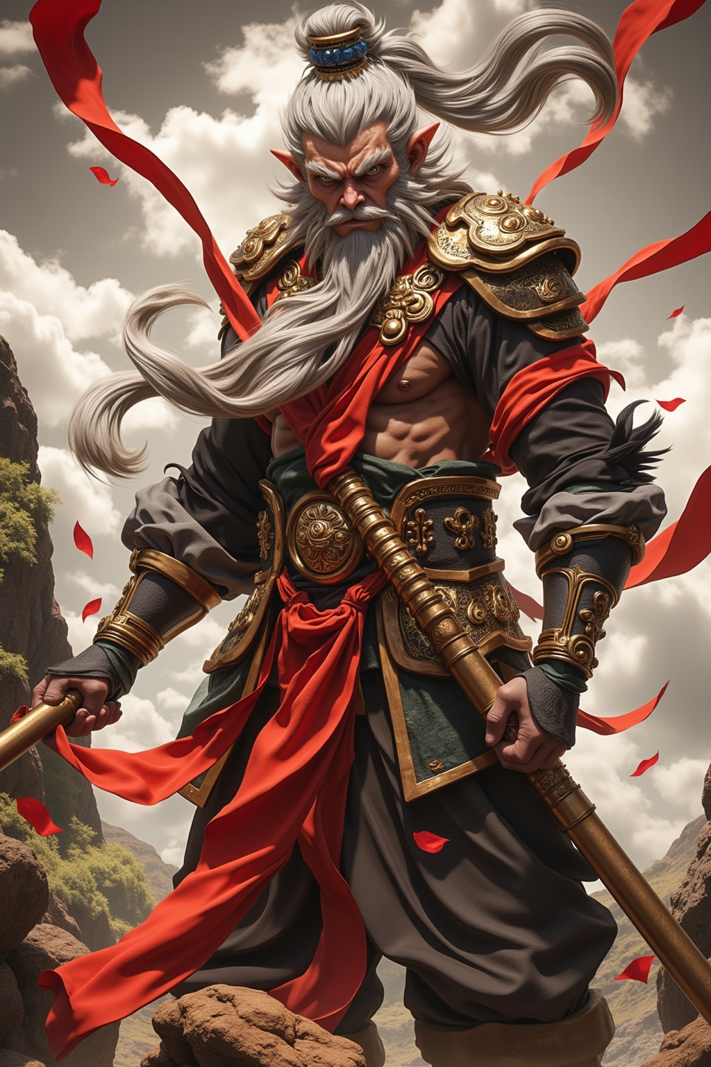 Wukong,  the elder in the elder gamex on Tensor.Art