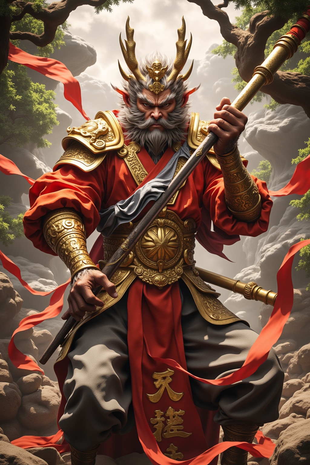 Wukong,  the elder in the elder gamex on Tensor.Art