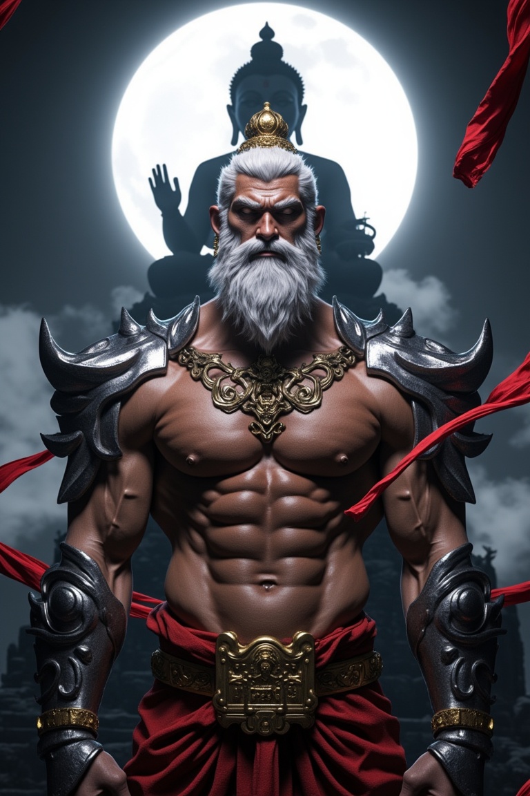 "Man,  beard,  chest muscles on Tensor.Art